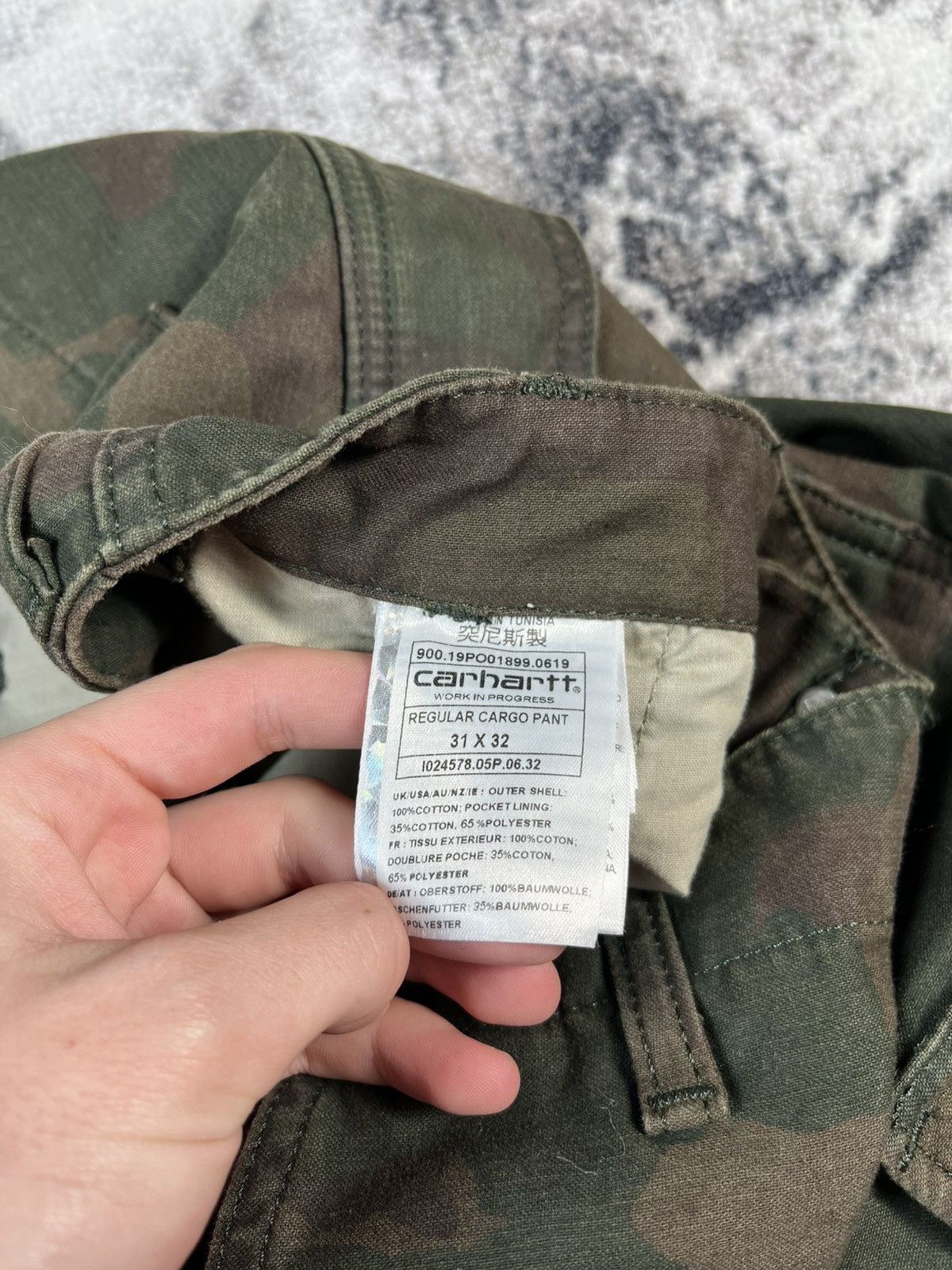 Carhartt Carhartt WIP Camo Cargo Pants Military 31x32 Fit M Size US 31 - 8 Thumbnail