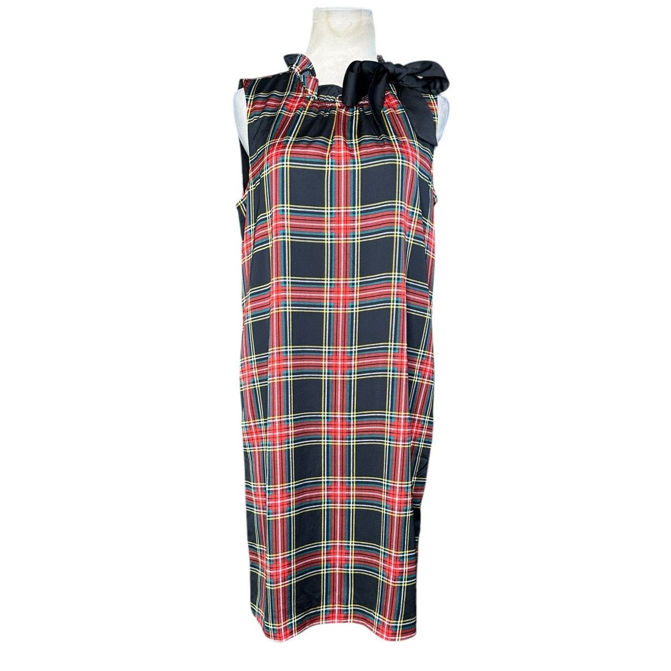 J.Crew J.CREW red green sleeveless shift mini dress size 6 Size M / US 6-8 / IT 42-44 - 1 Thumbnail