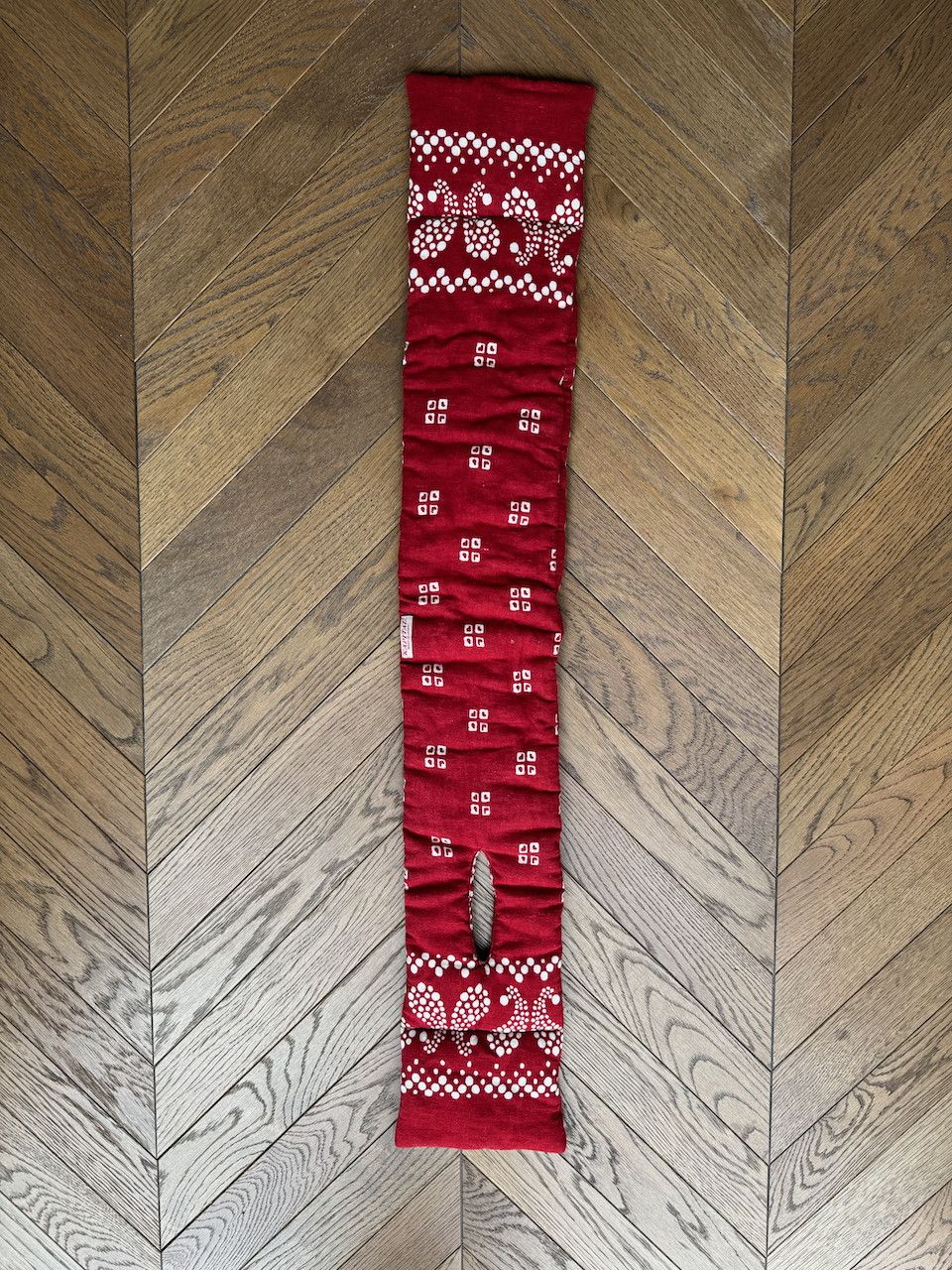 Kapital [OS] Linen/Rayon Bandana Kesa Scarf in Red (FW21) Size ONE SIZE - 3 Thumbnail