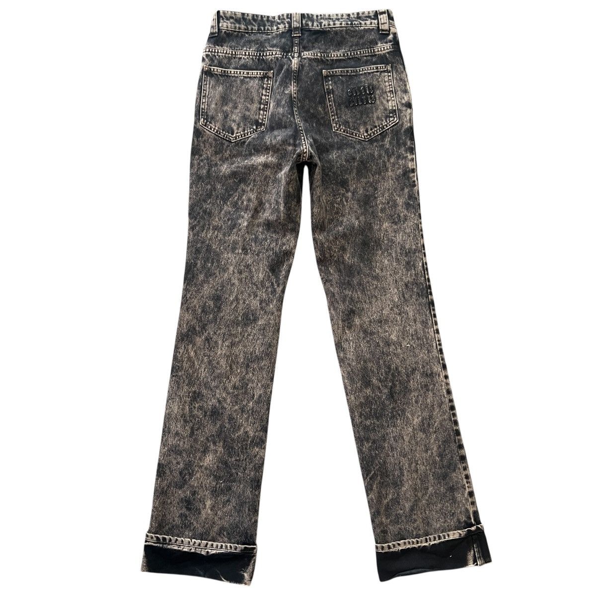 Miu Miu MIU MIU 2023SS Stainless Steel Logo Denim Pants Size US 38 / EU 54 - 14 Thumbnail