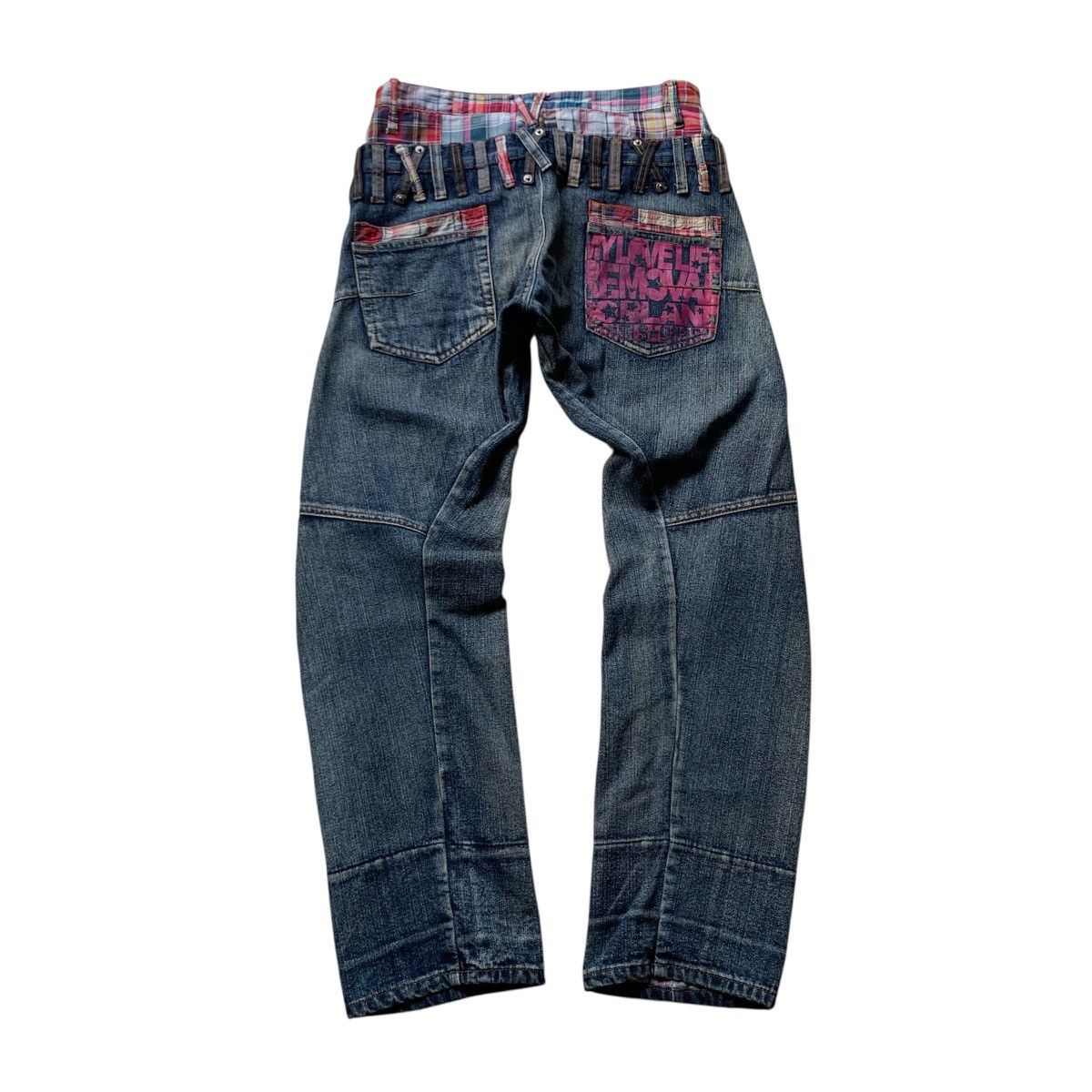 Le Grande Bleu (L.G.B.) method x up start madras plaid lining double waist pants lgb Size US 30 / EU 46 - 5 Thumbnail