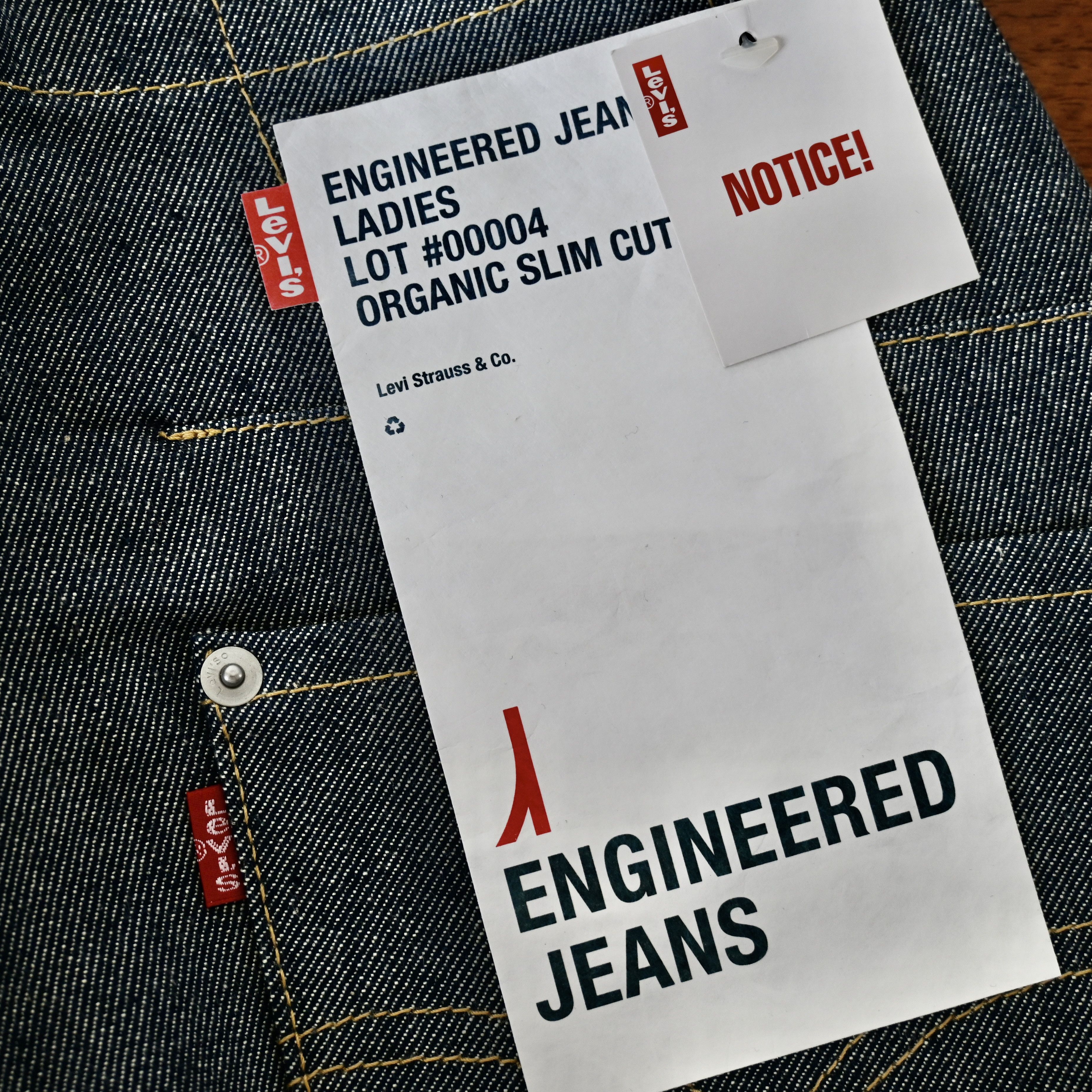Levi's DEADSTOCK 2000s Levi's ENGINEERED JEANS "ORGANIC SLIM", blue Size 27" / US 4 / IT 40 - 13 Thumbnail
