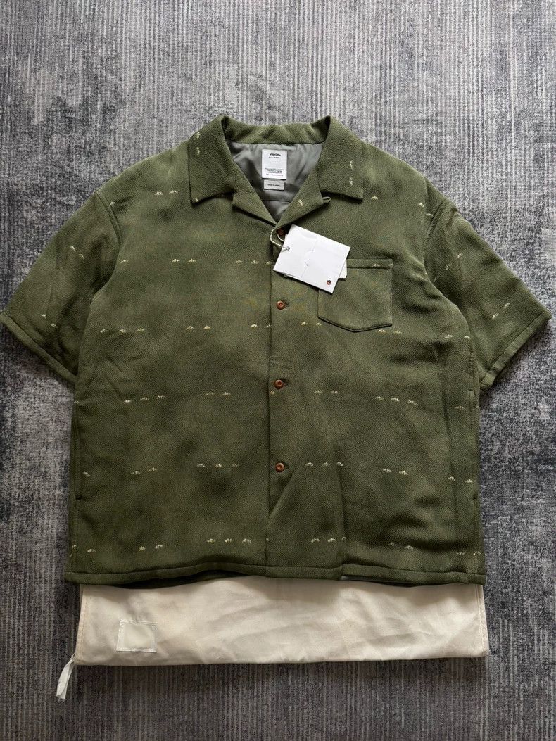 Visvim VISVIM Wallis Short Sleeve Shirt in Green- DMC Size US M / EU 48-50 / 2 - 1 Thumbnail