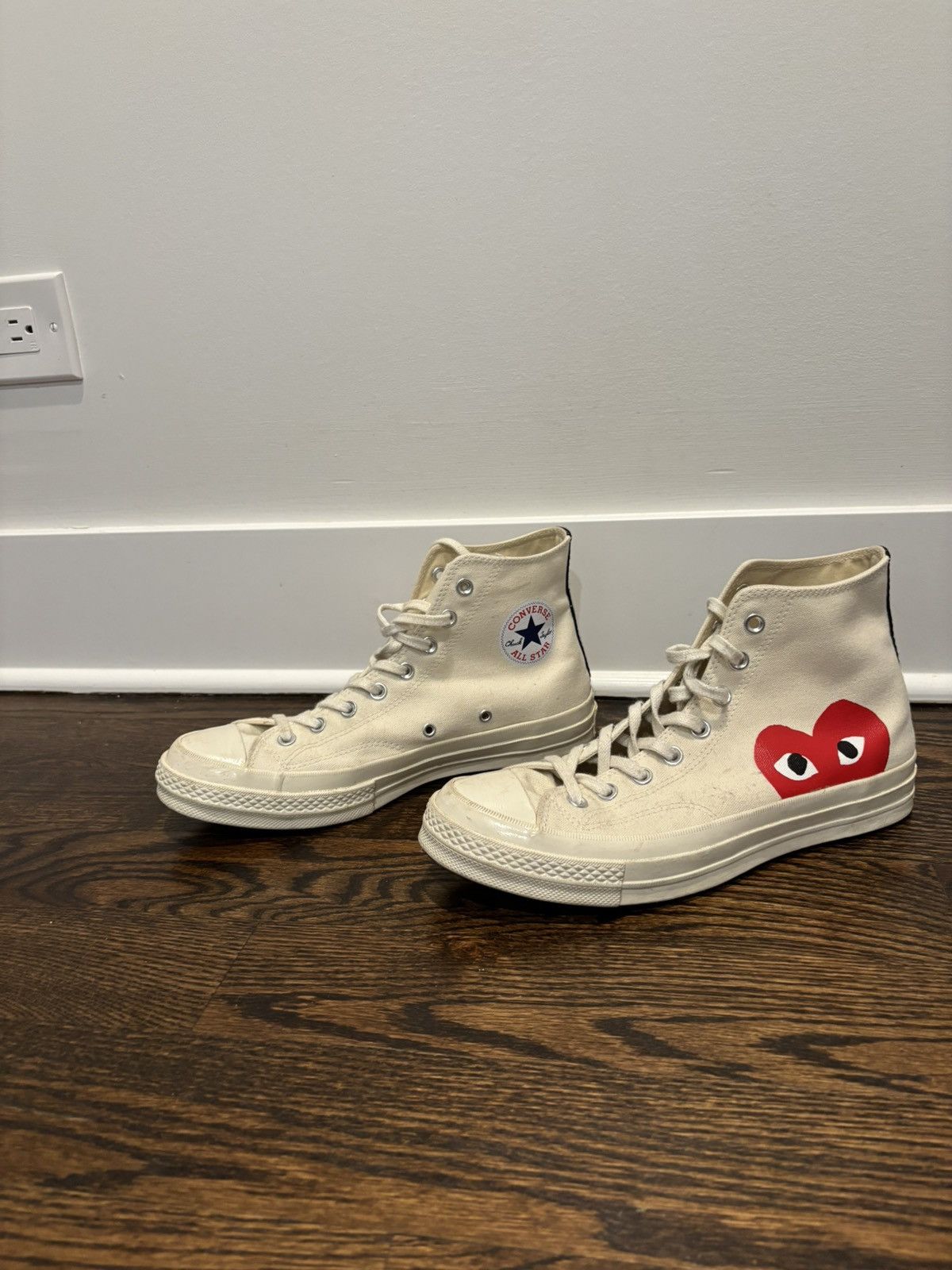 Comme des Garcons × Converse CDG X Converse Hi-top Sneakers Size US 9 / EU 42 - 1 Thumbnail