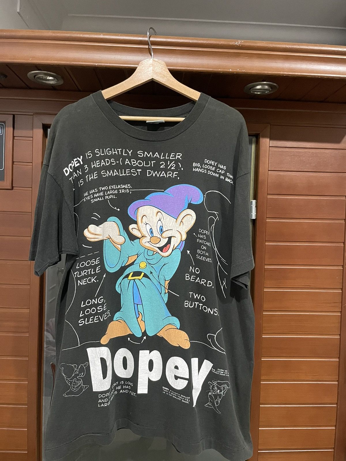 Vintage 1990s Dopey Snow White And The Seven Dwarfs AOP Tee