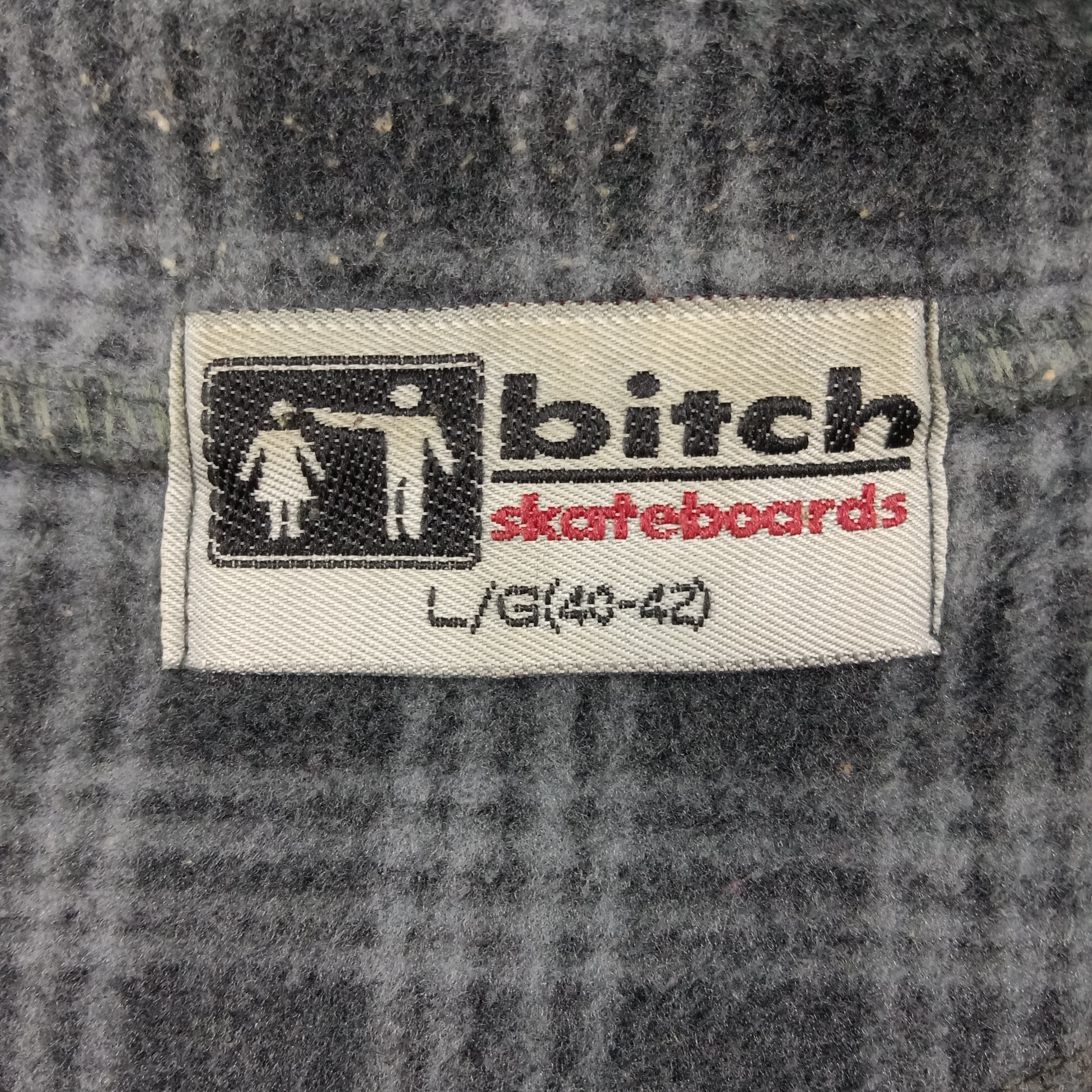 Vintage Bitch Skateboard Half Zipper Sweatshirt Jacket Size US XL / EU 56 / 4 - 3 Thumbnail