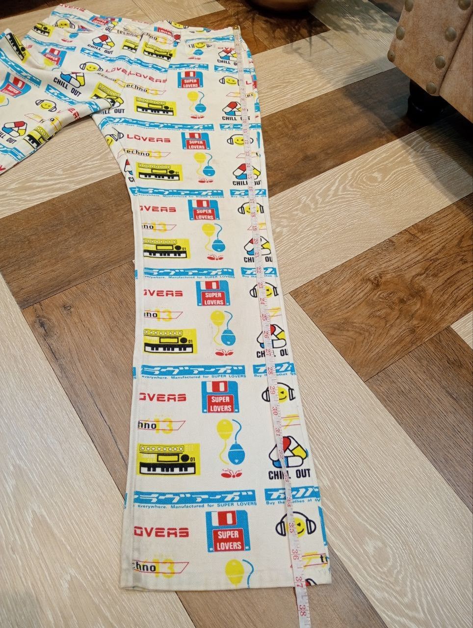 Super Lovers VINTAGE SUPER LOVERS OVERPRINT PANTS Size US 28 / EU 44 - 14 Thumbnail