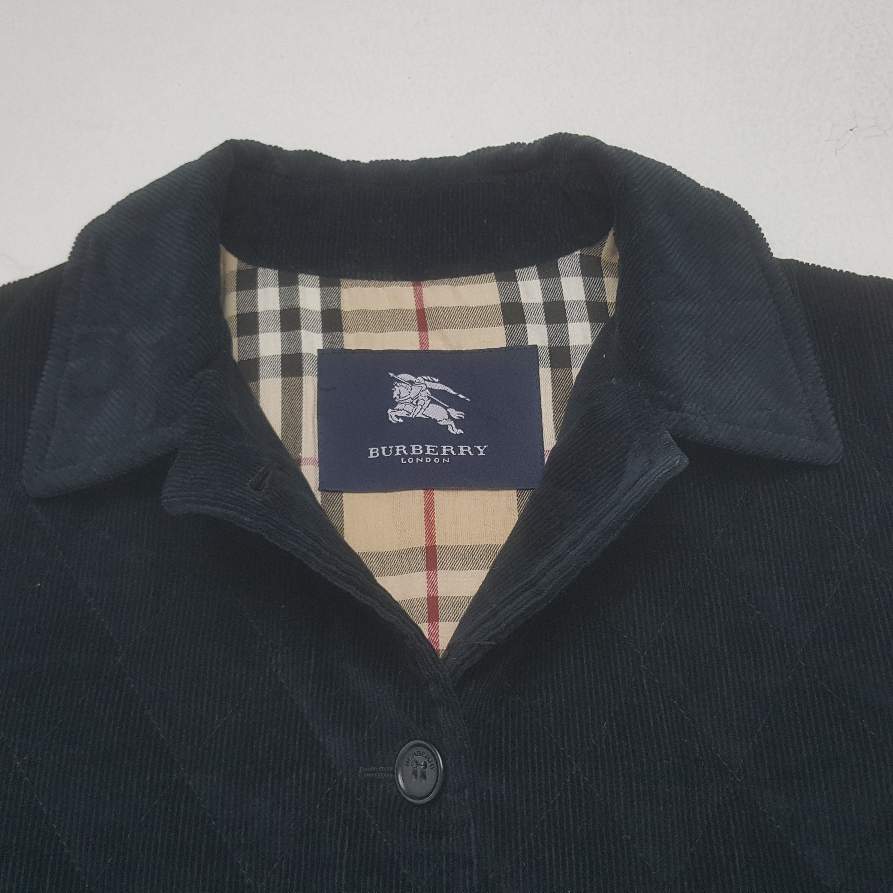 Burberry × Vintage Vintage Burberry London Button Up Custom Art Jacket Size S / US 4 / IT 40 - 4 Thumbnail