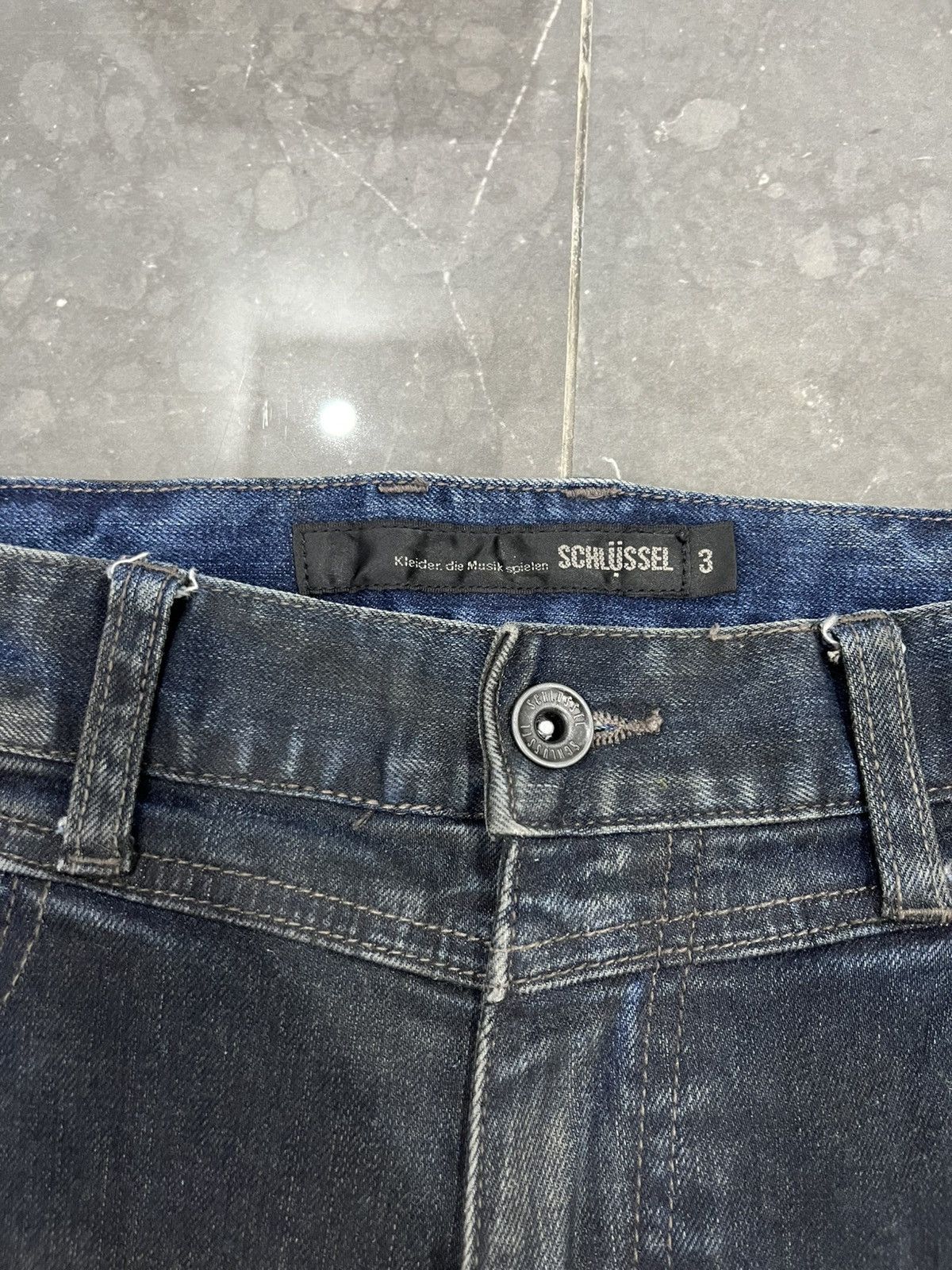 Schlussel Schlussel waxed jeans archive hedi slimane styled Size US 31 - 3 Thumbnail