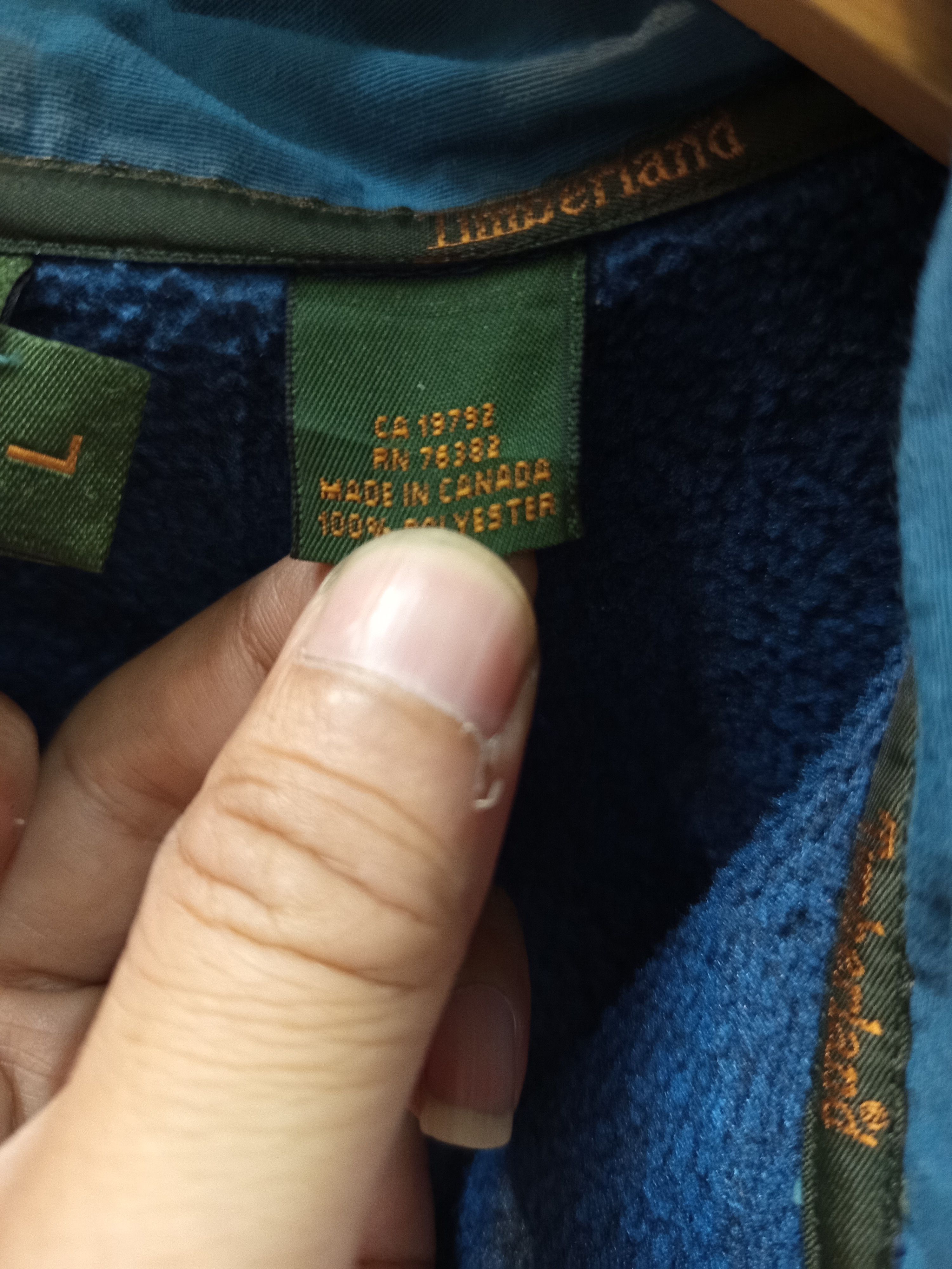 Timberland 1990s Timberland Fleece Jacket Made In Canada Size US L / EU 52-54 / 3 - 15 Thumbnail