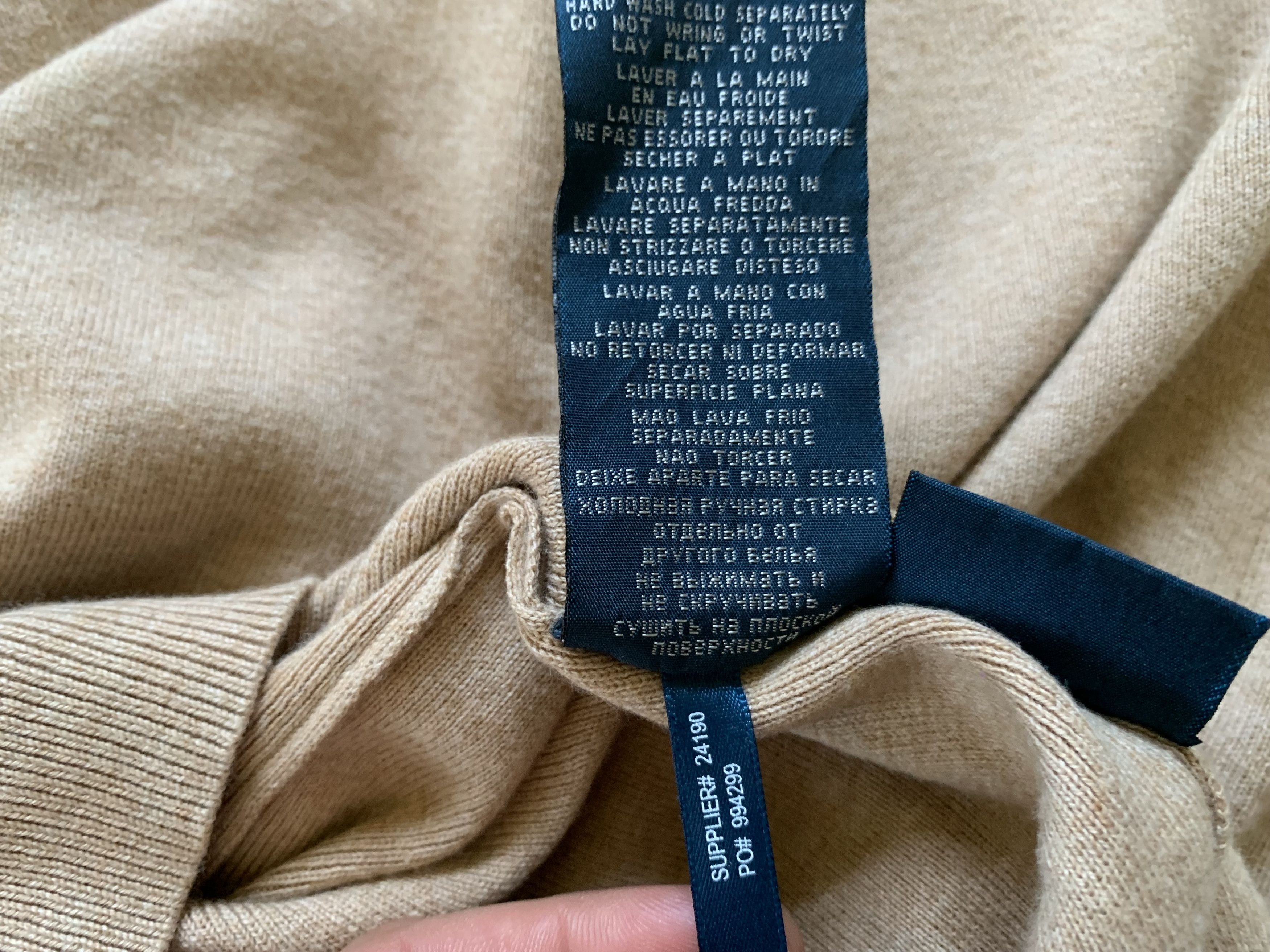 Polo Ralph Lauren × Ralph Lauren Polo Ralph Lauren Vintage Beige Pullover Size US XXL / EU 58 / 5 - 9 Thumbnail
