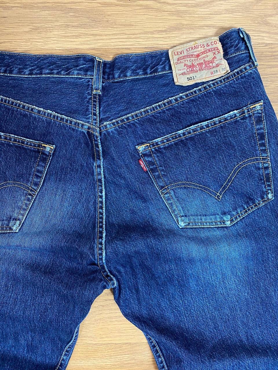Levi's Mens Blue Vintage Y2K Low Rise Bootcut Jeans With Size US 38 / EU 54 - 17 Thumbnail