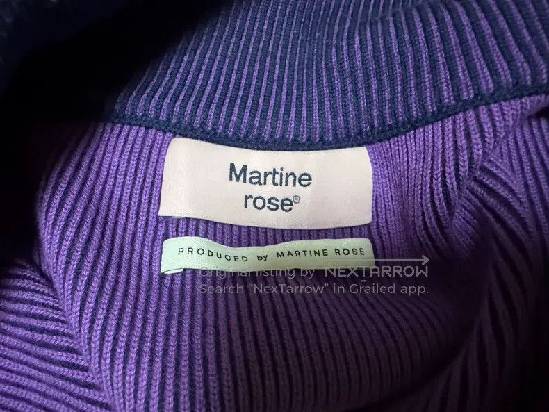 Martine Rose Martine Rose Purple football high-necked sweatshirt Size US S / EU 44-46 / 1 - 4 Thumbnail