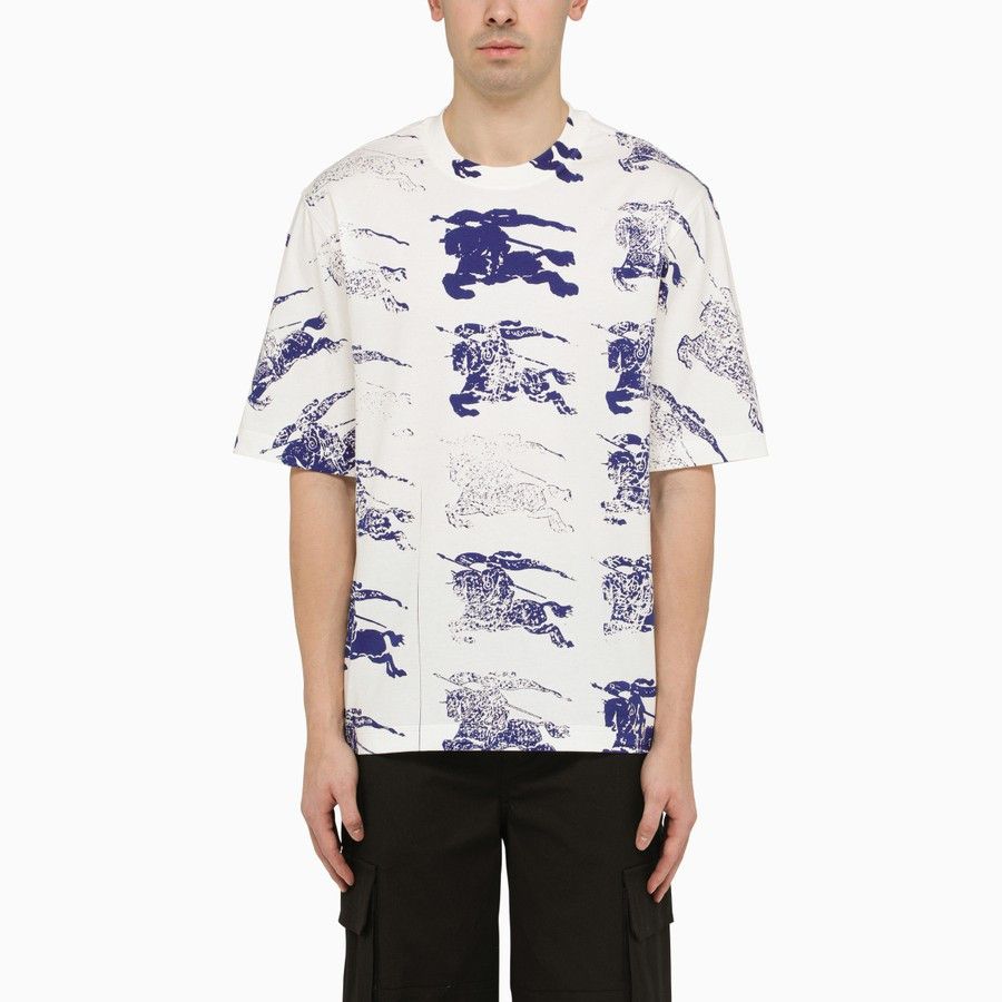 image of Burberry O1D2Blof0224 T- Shirt In White, Men's (Size XL)