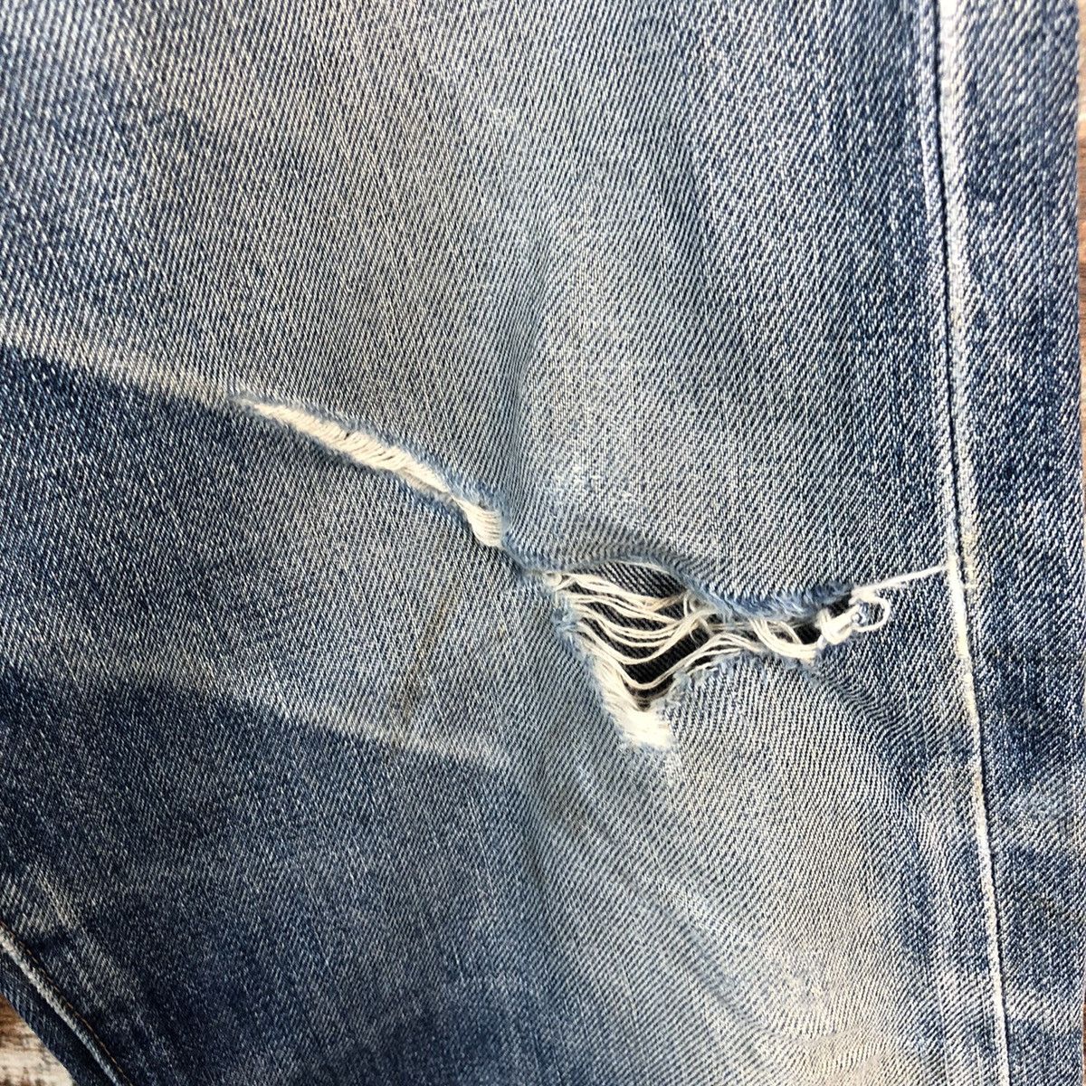 Levi's D Levis 504 Big E selvedge Distressed Denim Pants #A2579 Size US 29 - 10 Thumbnail