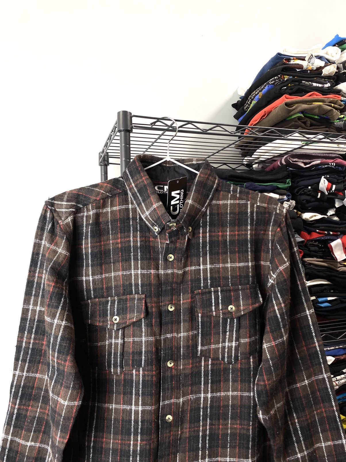 Rap Tees Design Travis Scott Brown Flannel Plaid Shirt Checkered Hype Size US S / EU 44-46 / 1 - 2 Thumbnail