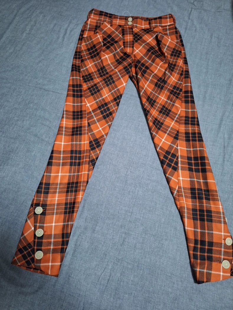 Vivienne Westwood Vivienne Westwood Classic orange plaid trousers Size 26" / US 2 / IT 38 - 1 Thumbnail
