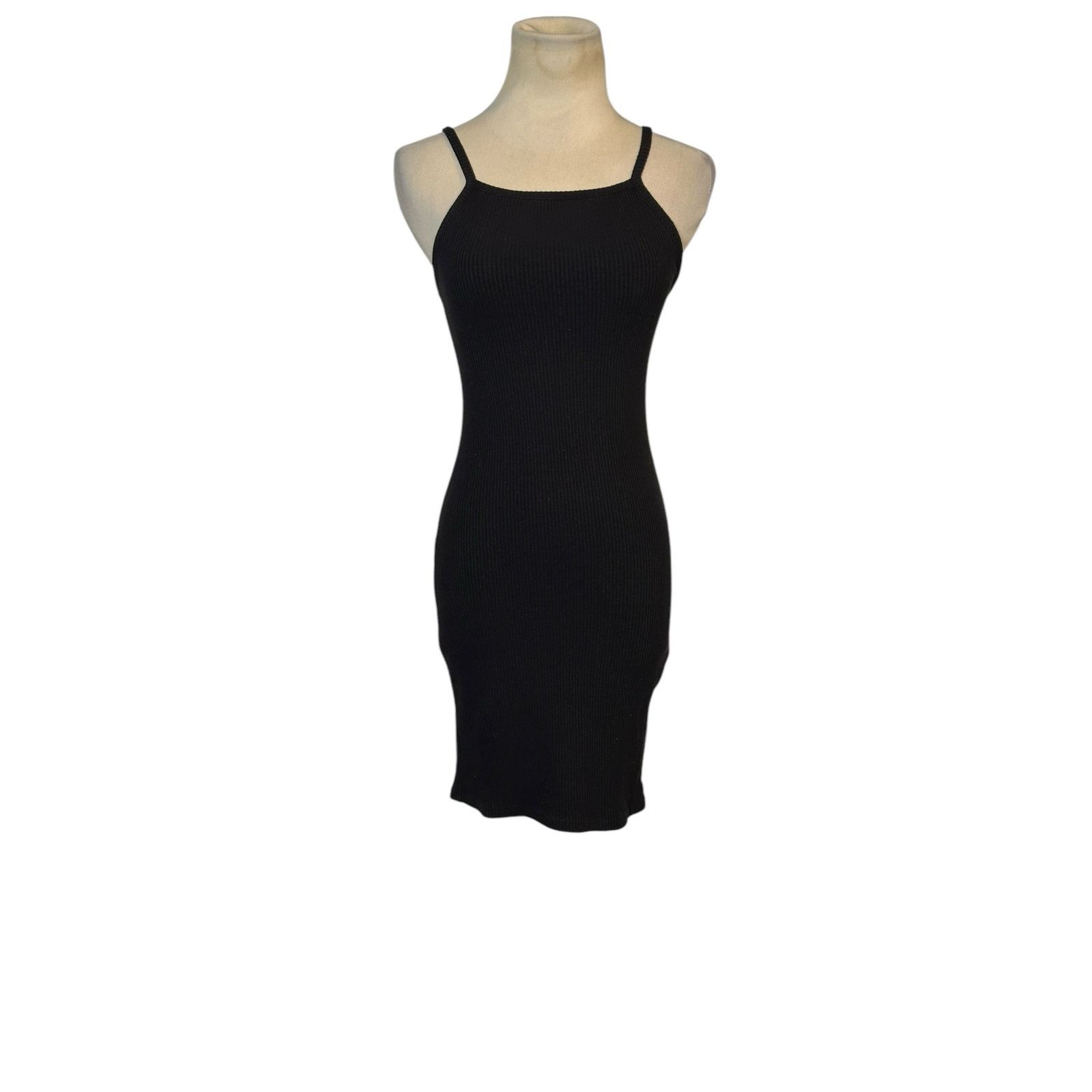Bershka Bershka black ribbed tank mini dress size XS Size XS / US 0-2 / IT 36-38 - 14 Thumbnail