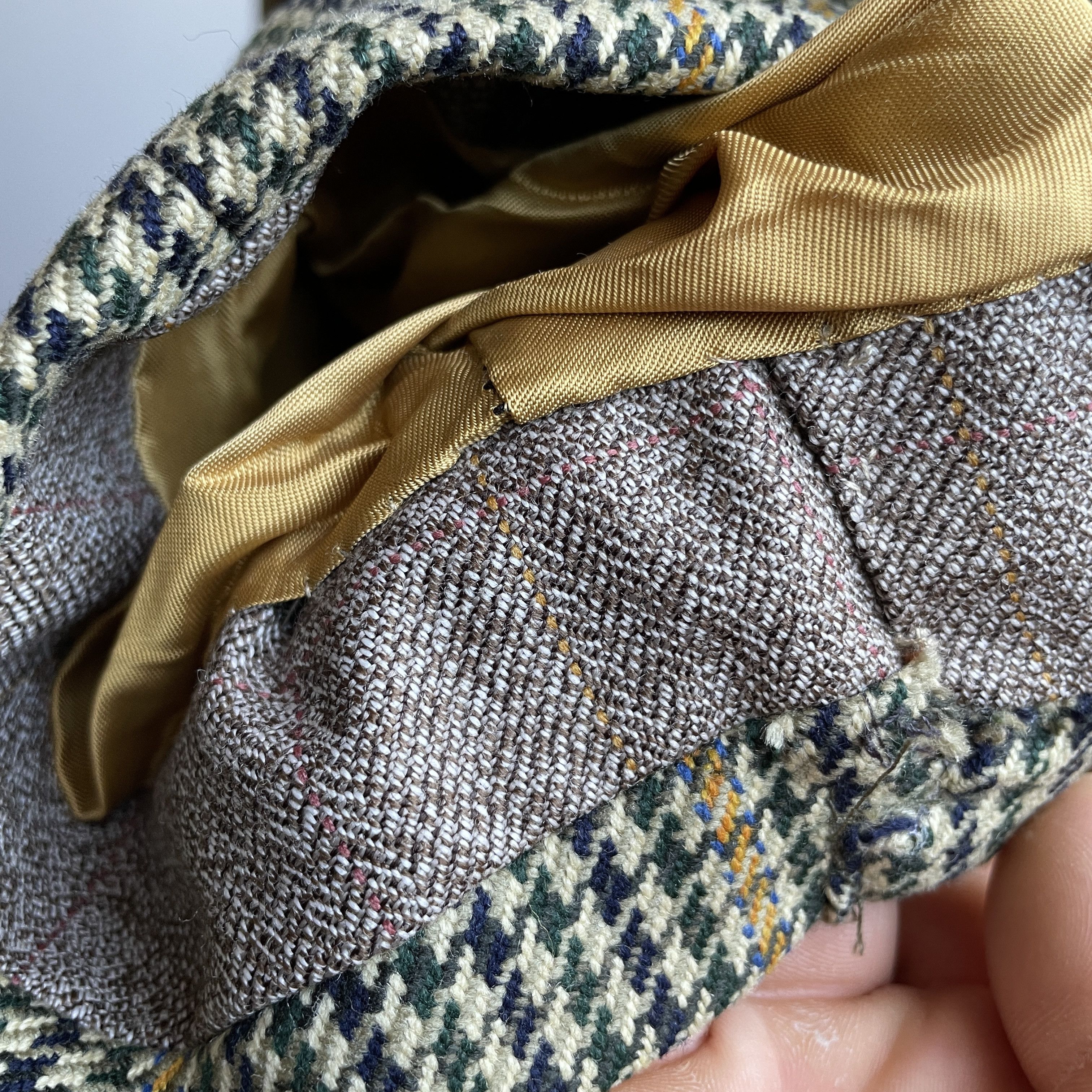 Other Brook Taverner Vintage Houndstooth Tweed Sport Coat Blazer Size 44R - 9 Thumbnail
