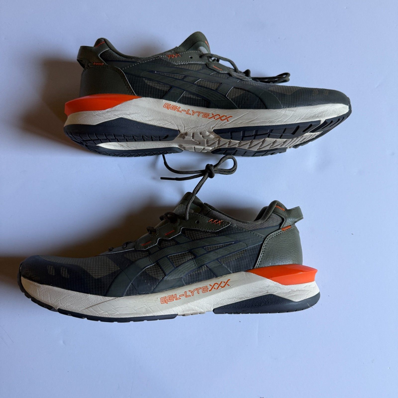 Asics ASICS GEL-Lyte XXX Green Orange Running Shoes - 1021A263 Size US 11 / EU 44 - 6 Thumbnail
