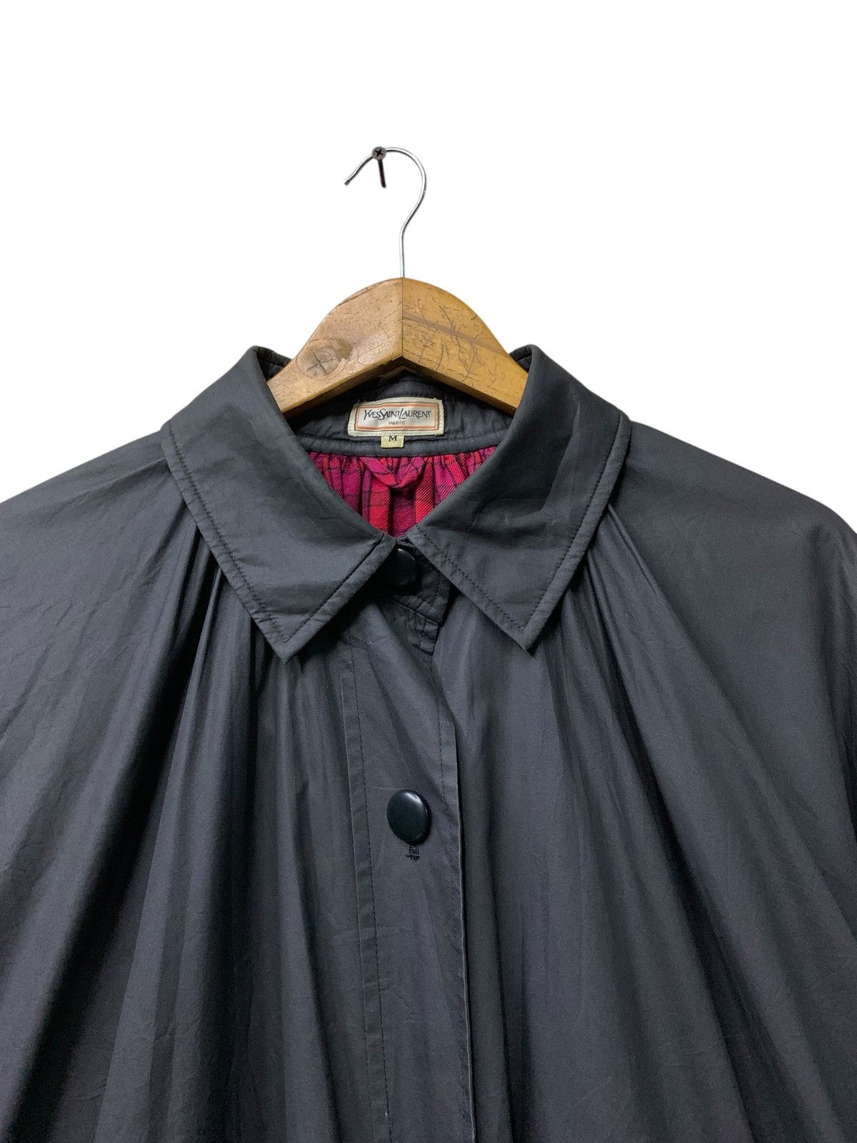 Yves Saint Laurent 🔥VTG YSL PARIS SQUIRREL JACKETS BLACK COATED Size M / US 6-8 / IT 42-44 - 6 Thumbnail