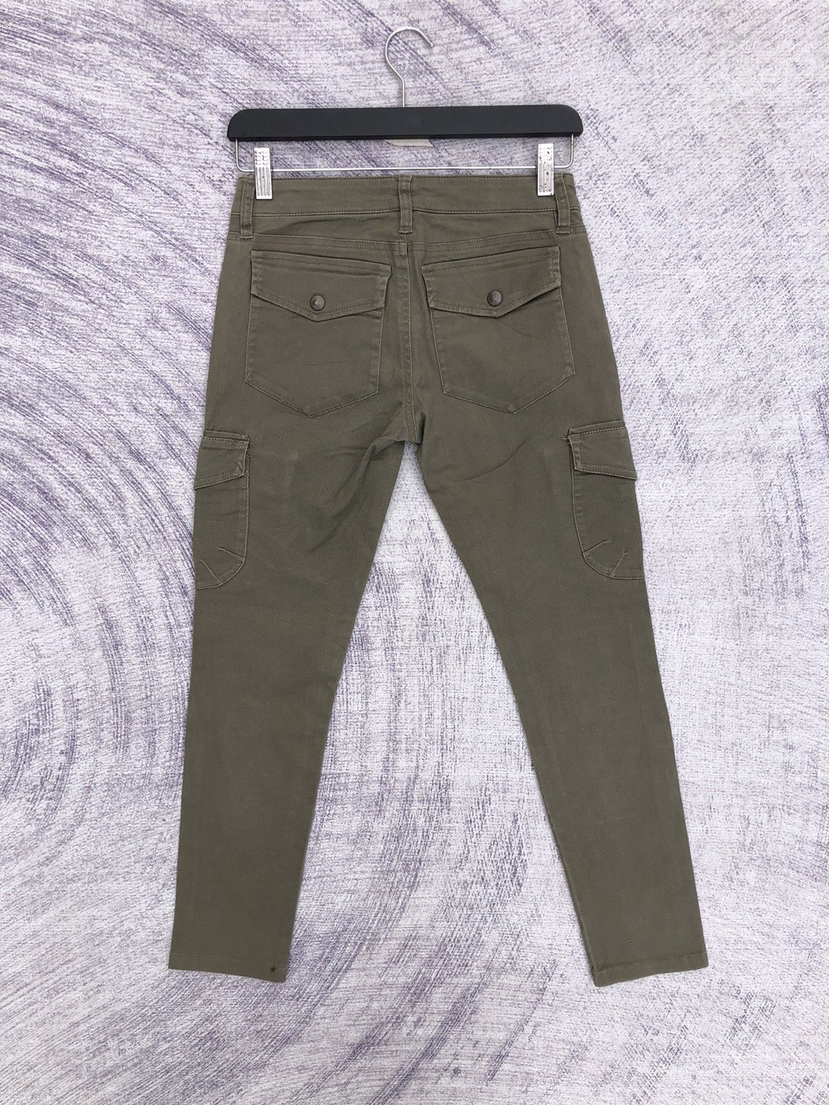 Japanese Brand × Olive Cargo Pants Olive Reflect Multipocket Tactical Utility Size US 27 - 7 Thumbnail