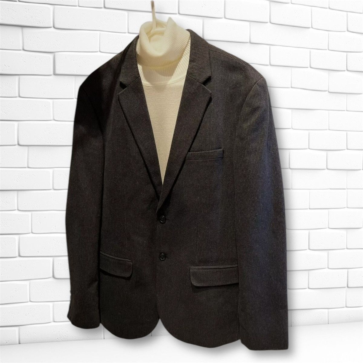 DKNY Dkny Jeans Mens Hudson Two Button Blazer Jacket Size L Size 42R - 6 Thumbnail