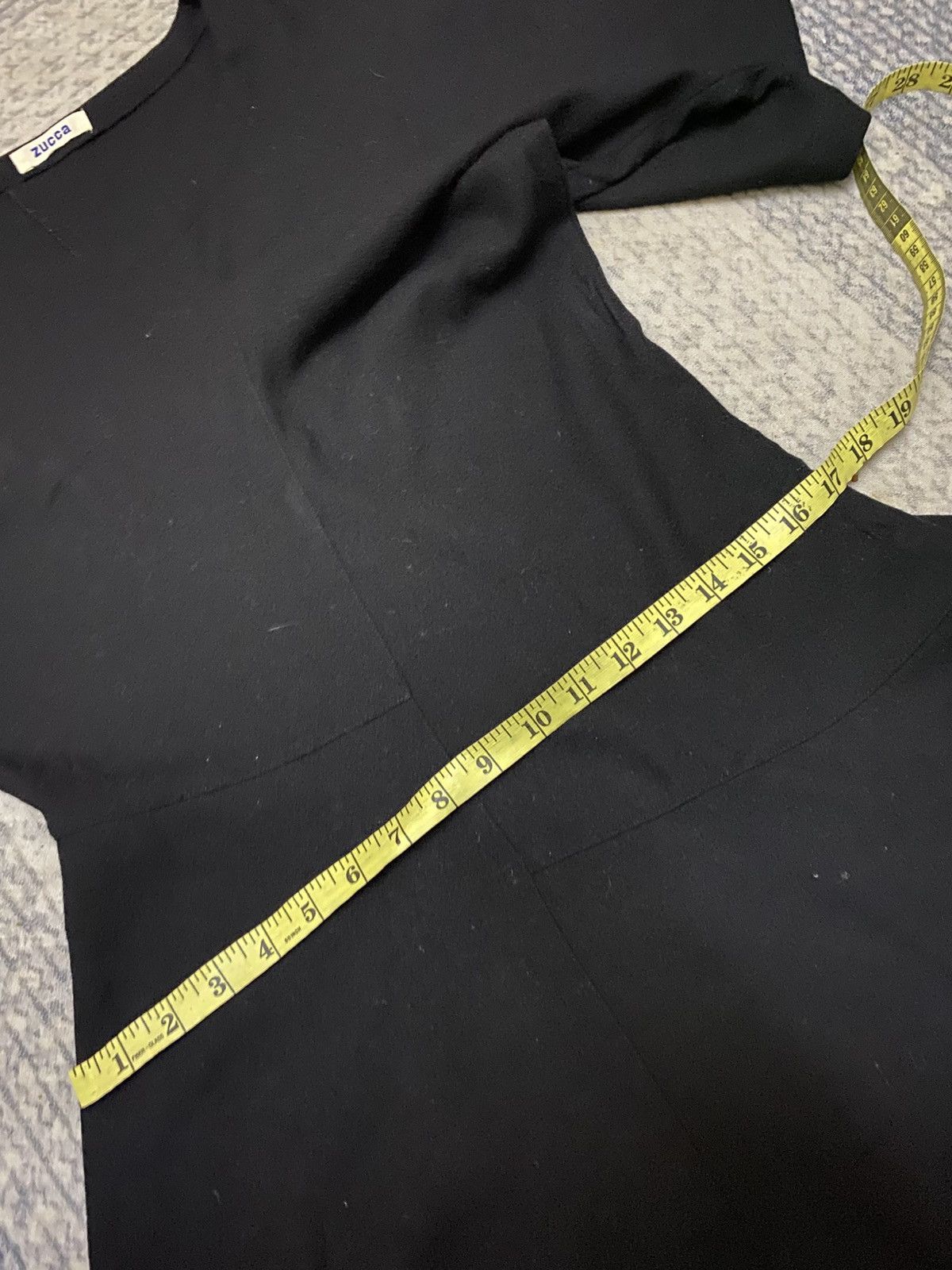 Zucca ZUCCA MINIMALISM ASYMETRICAL DESIGN BLACK WOOL DRESS Size M / US 6-8 / IT 42-44 - 10 Thumbnail