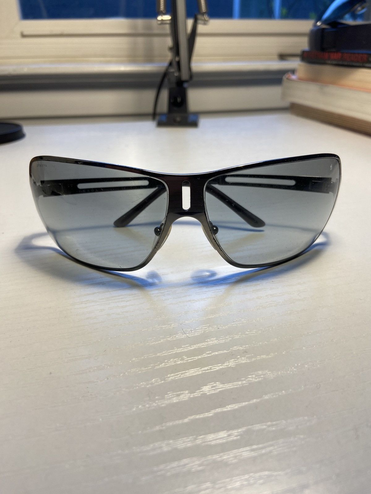 Prada Grey/Silver Prada Aviators Size ONE SIZE - 1 Thumbnail