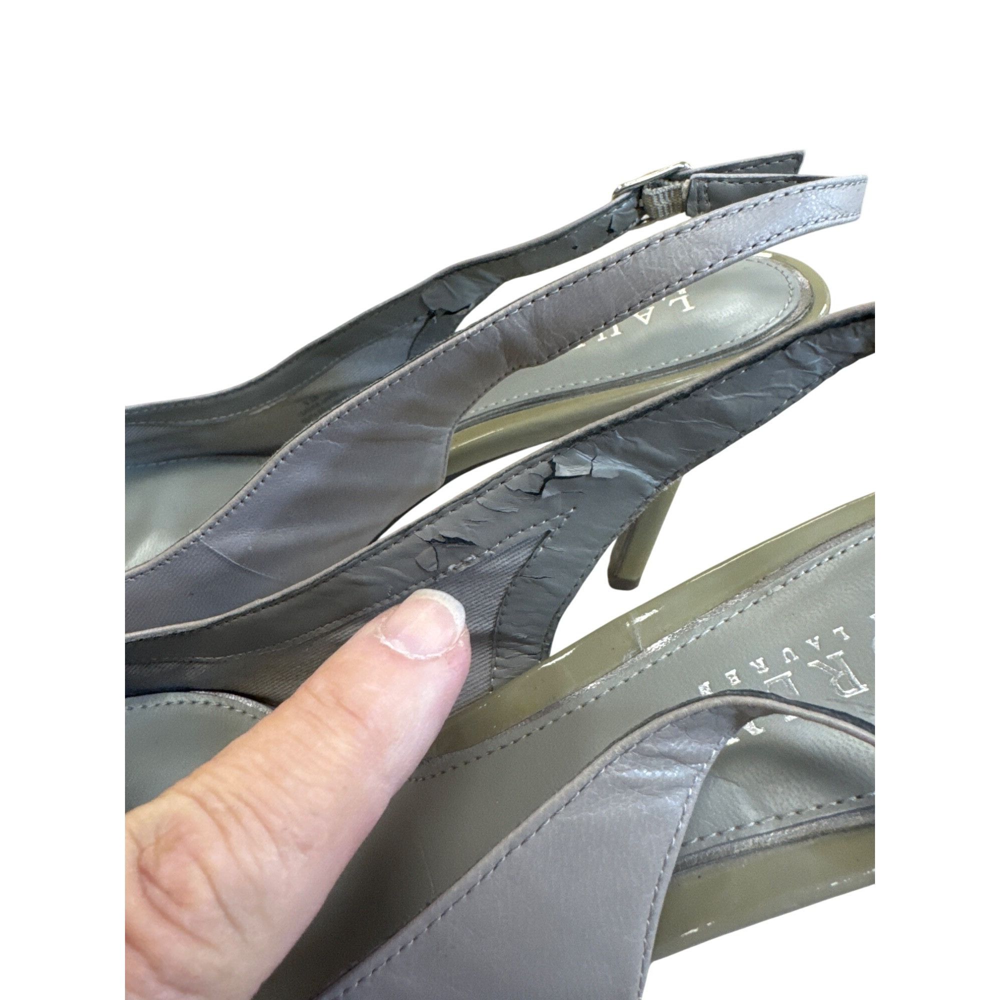 Lauren Ralph Lauren Lauren Ralph Lauren Womens Gray-Green Heels Size 9.5B SKU 82 Size US 9.5 / IT 39.5 - 5 Thumbnail