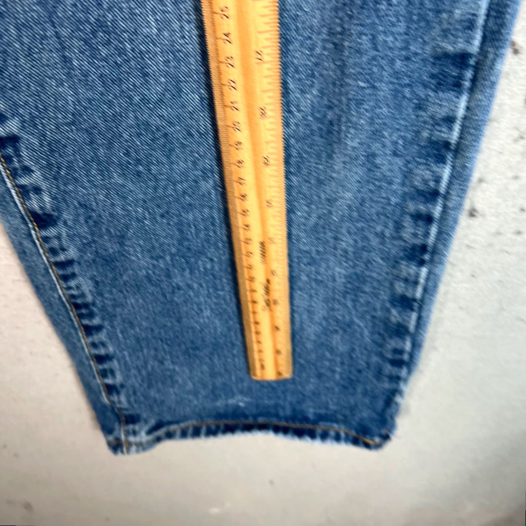 PrettyLittleThing PrettyLittleThing Jeans Womens Petite Blue High-Waist Frayed Hem Wide Leg Size 00 Size 24" / US 00 / IT 34 - 6 Thumbnail