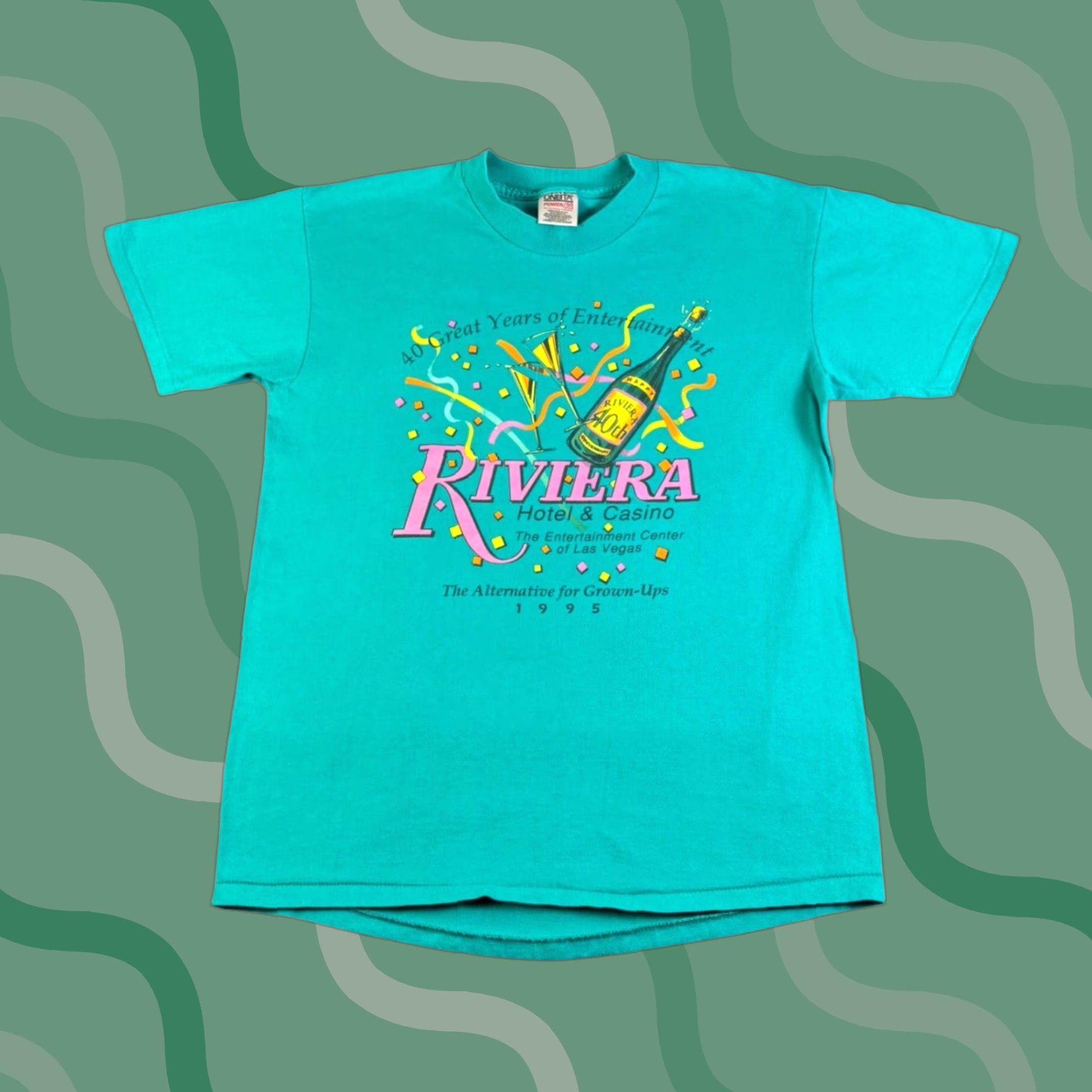Rivieras Riviera Hotel Casino Las Vegas 40th Anniversary T Shirt Large 1995 Size US L / EU 52-54 / 3 - 1 Thumbnail