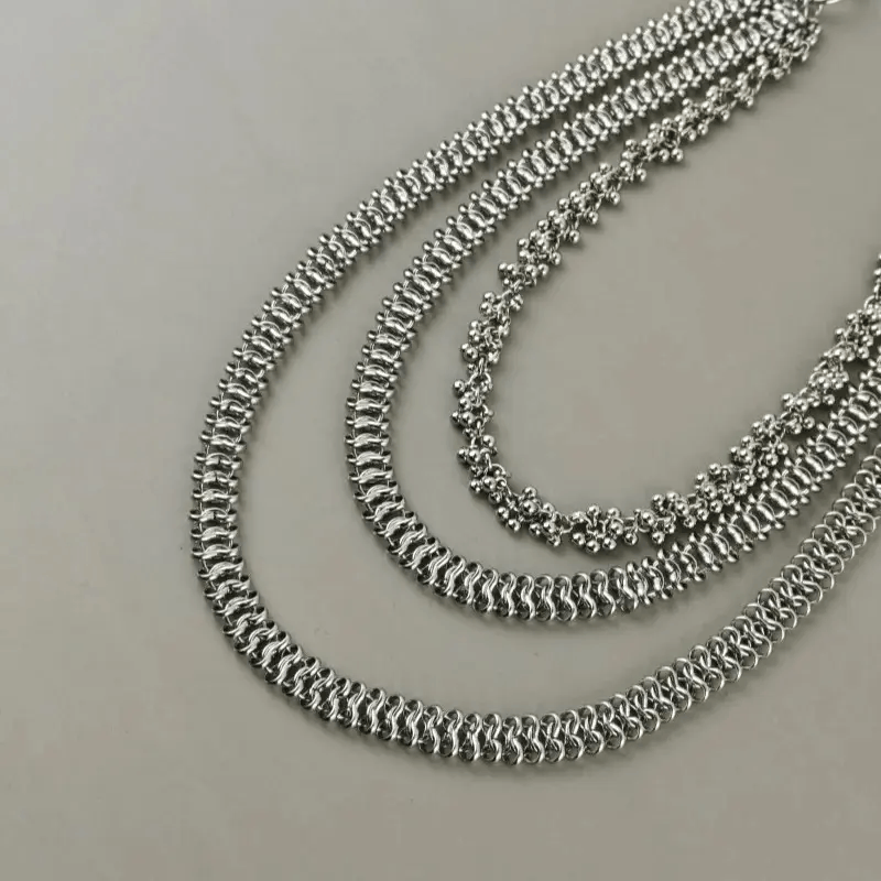 Jewelry Cuban Style Stainless Steel Pants Chain Size ONE SIZE - 4 Thumbnail