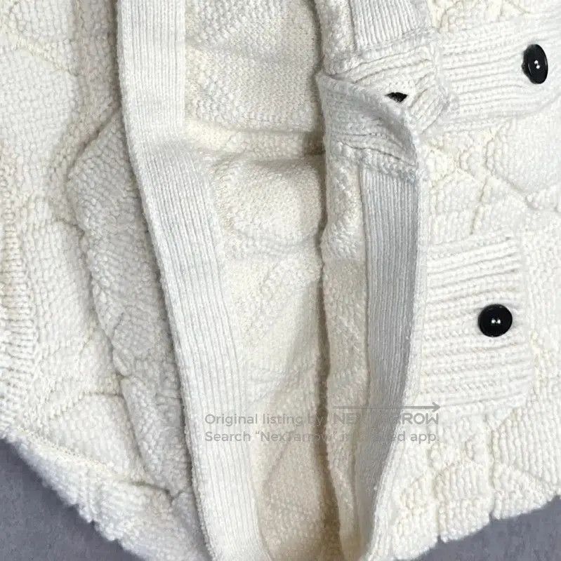 Dior Dior Cream Cashmere Long Sleeve Cardigan . Size M / US 6-8 / IT 42-44 - 3 Thumbnail