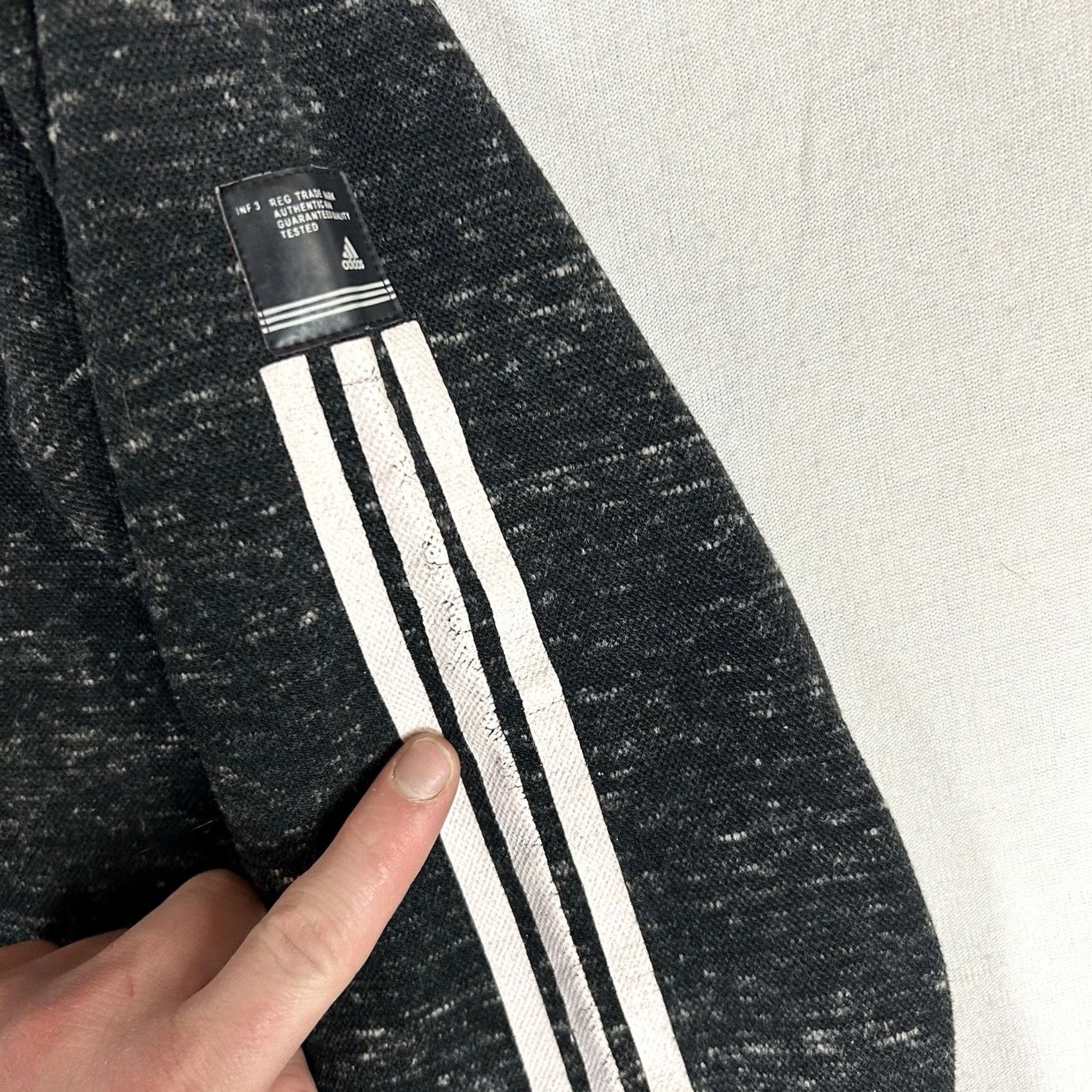 Adidas VINTAGE Adidas OG Full Zip Sweatshirt Womens XL Dark Gray 3 Stripes Long Sleeve Size XL / US 12-14 / IT 48-50 - 6 Thumbnail