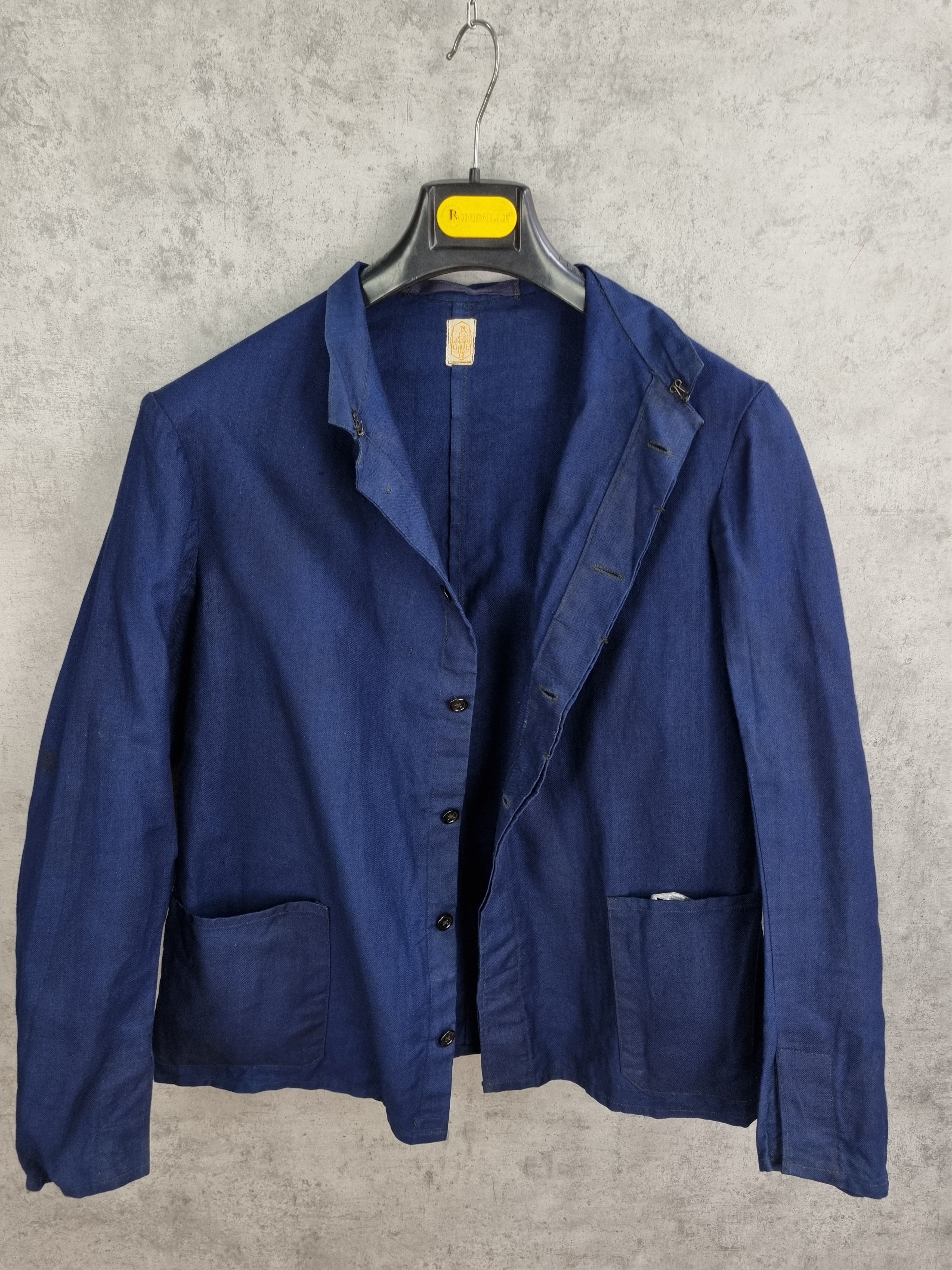 Le Laboureur × Vetra 80s Iconic Nehru Collar Worker German Jacket Size US M / EU 48-50 / 2 - 5 Thumbnail