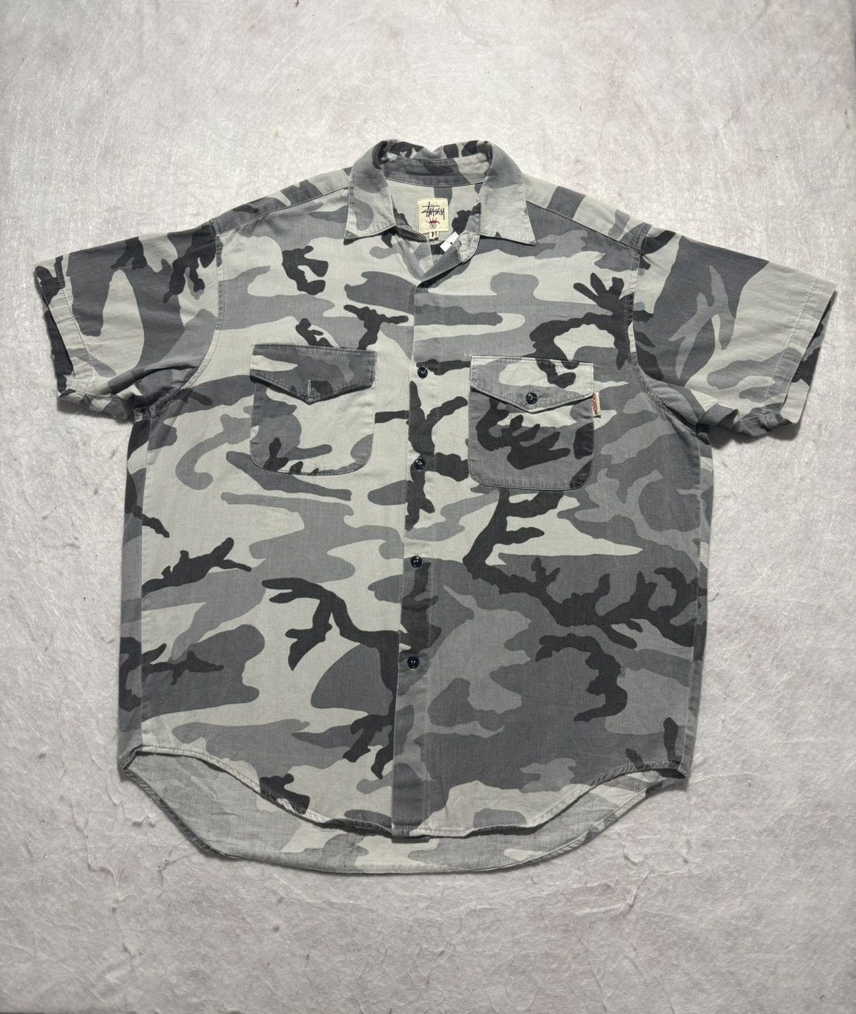 Stussy Vintage 90’s Stussy Camouflage Shirt Size US M / EU 48-50 / 2 - 1 Thumbnail