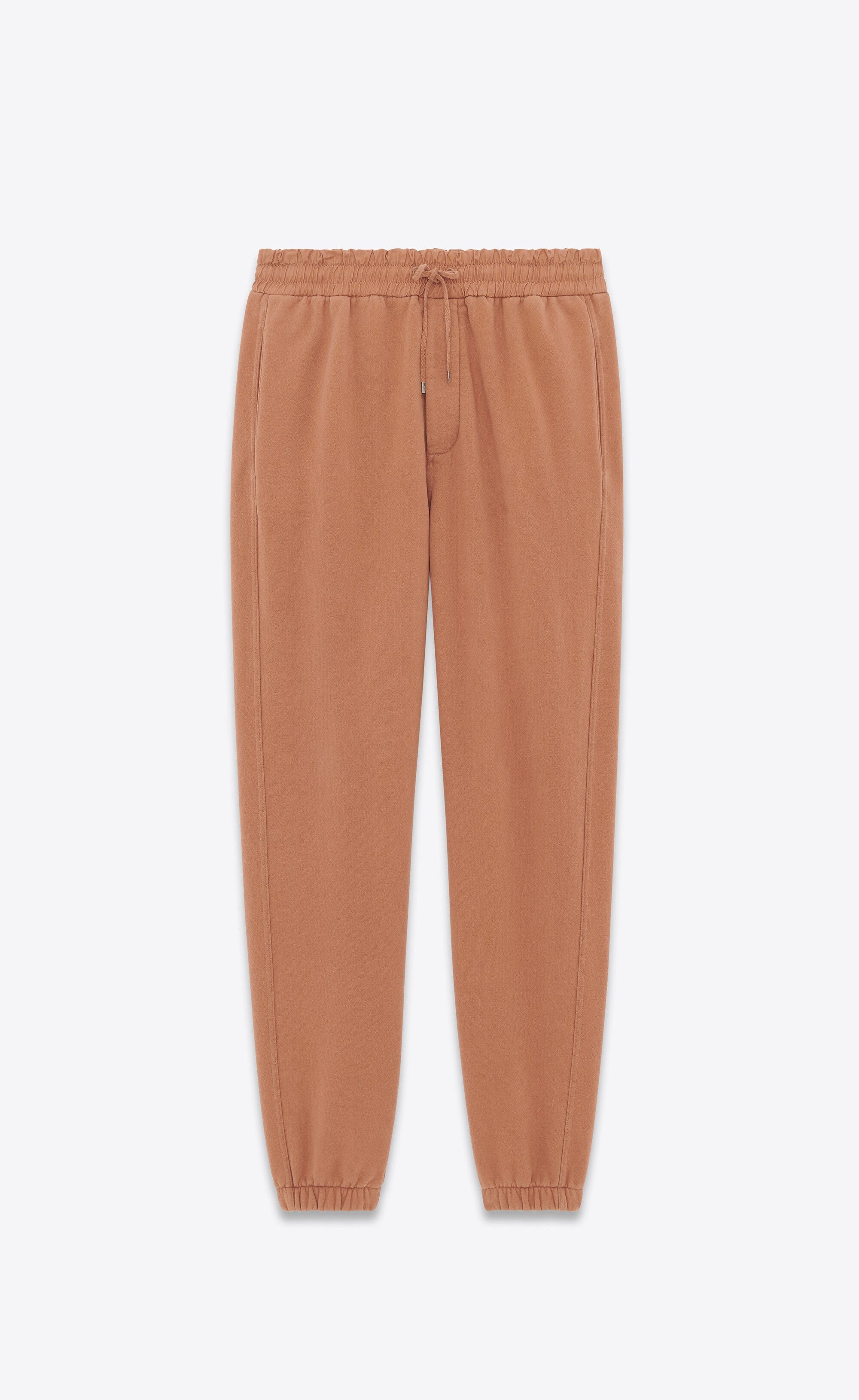 Saint Laurent Paris o1s1wg110125 752235 Sweatpant & Jogger Bleached Fleece Brown Size US 38 / EU 54 - 1 Thumbnail