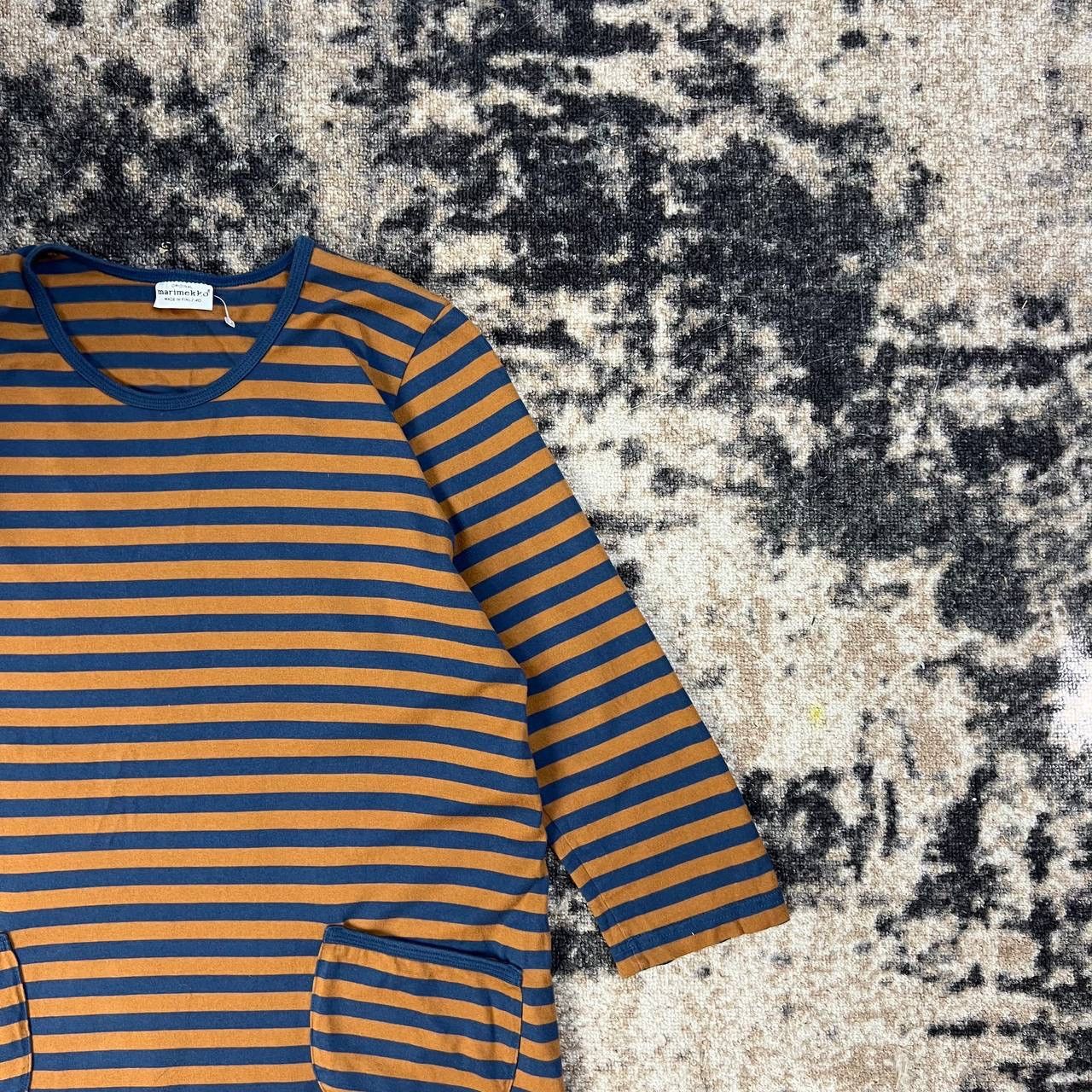 Marimekko Marimekko Luxury Striped Midi Dress Streetwear Style Size S / US 4 / IT 40 - 2 Thumbnail