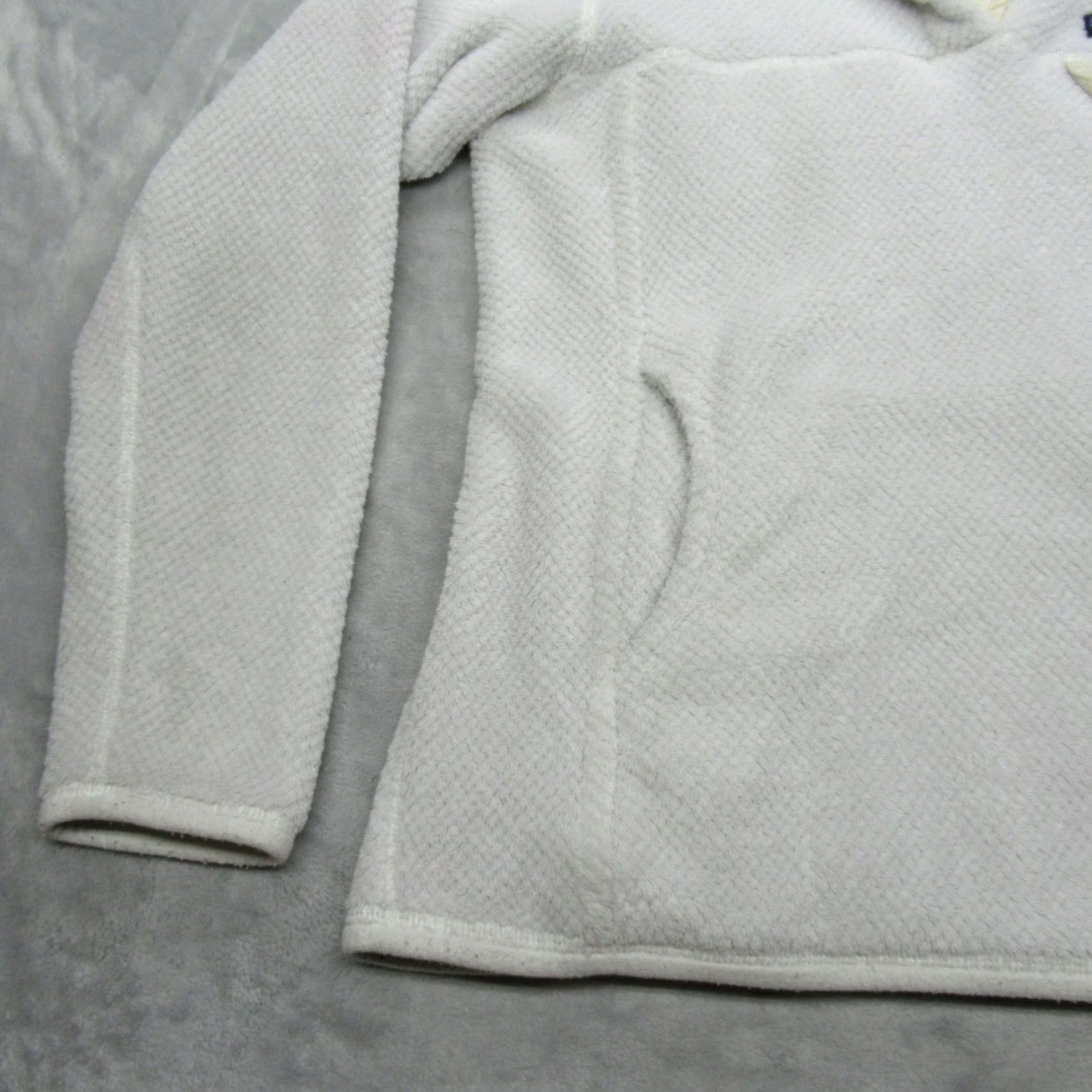 Patagonia Patagonia Pullover Womens M White Snap Fleece Women Tool Super Soft Waffle READ Size M / US 6-8 / IT 42-44 - 3 Thumbnail