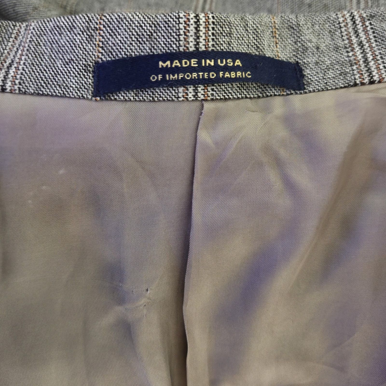 Hart Schaffner Marx Hart Schaffner Marx Sport Coat Mens 44R Wool Light Brown Size 44R - 7 Thumbnail