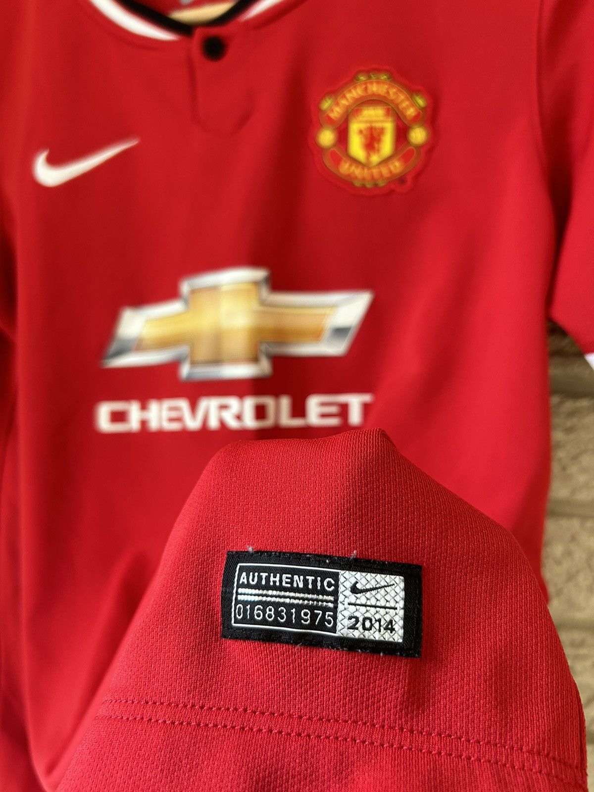 Nike × Vintage Nike Manchester United 2014 Soccer Jersey Size US S / EU 44-46 / 1 - 6 Thumbnail