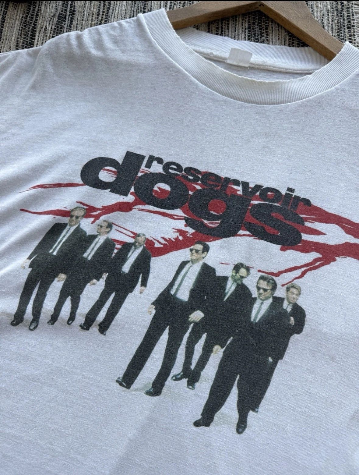 Vintage 1992 Reservoir Dogs Quentin Tarantino Movie T-Shirt 90s Film Size US XL / EU 56 / 4 - 9 Thumbnail