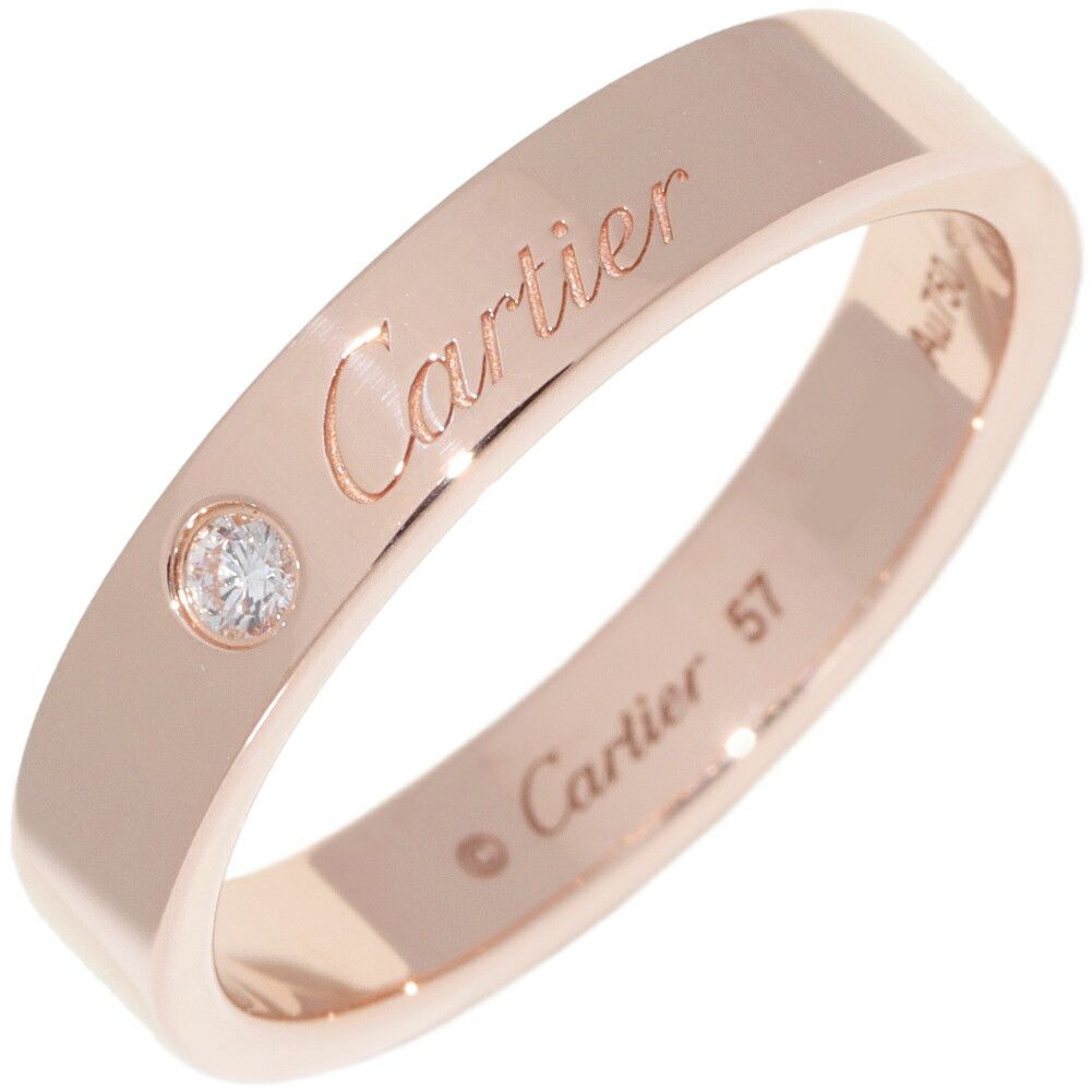 Cartier Cartier Cartier C de Cartier Au750 Diamond Ring Size 57 Precious Metal Ring B42107 DUTY FREE for USA Size ONE SIZE - 1 Thumbnail