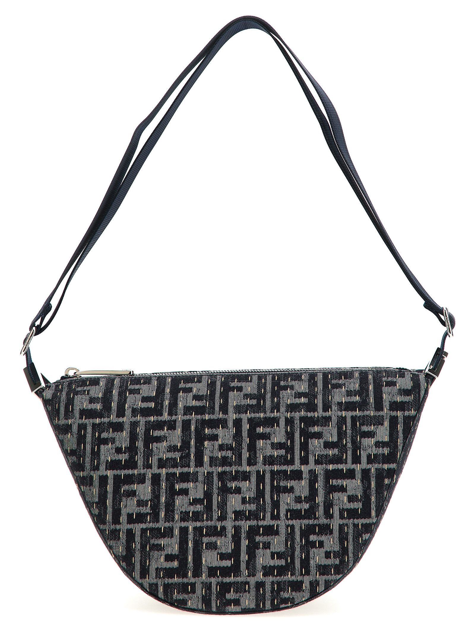 'Fendi Melon Small Ff' Crossbody Bag in Blue, Men's