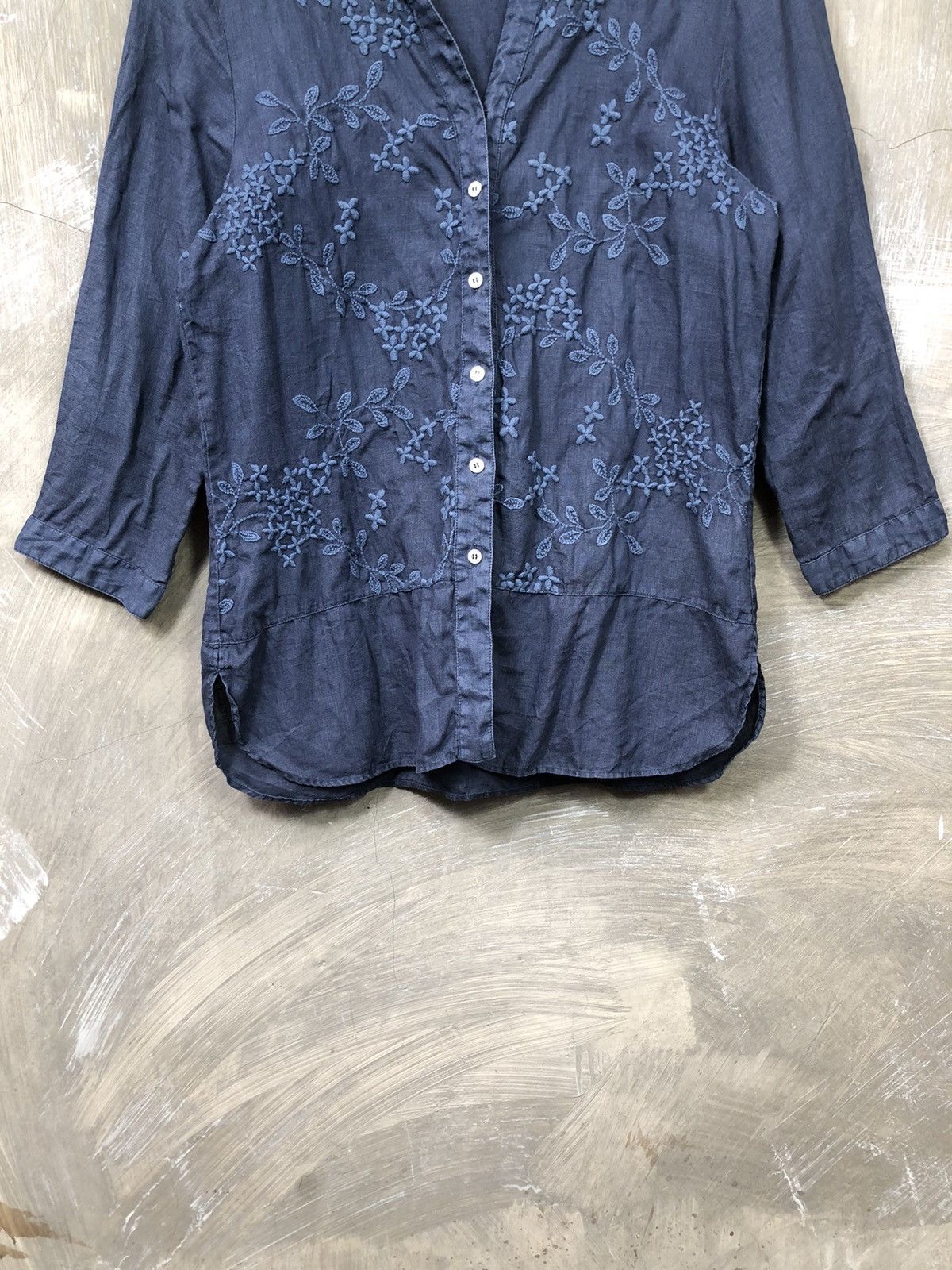 Designer Andre Maurice Blouse Shirt Size M / US 6-8 / IT 42-44 - 3 Thumbnail
