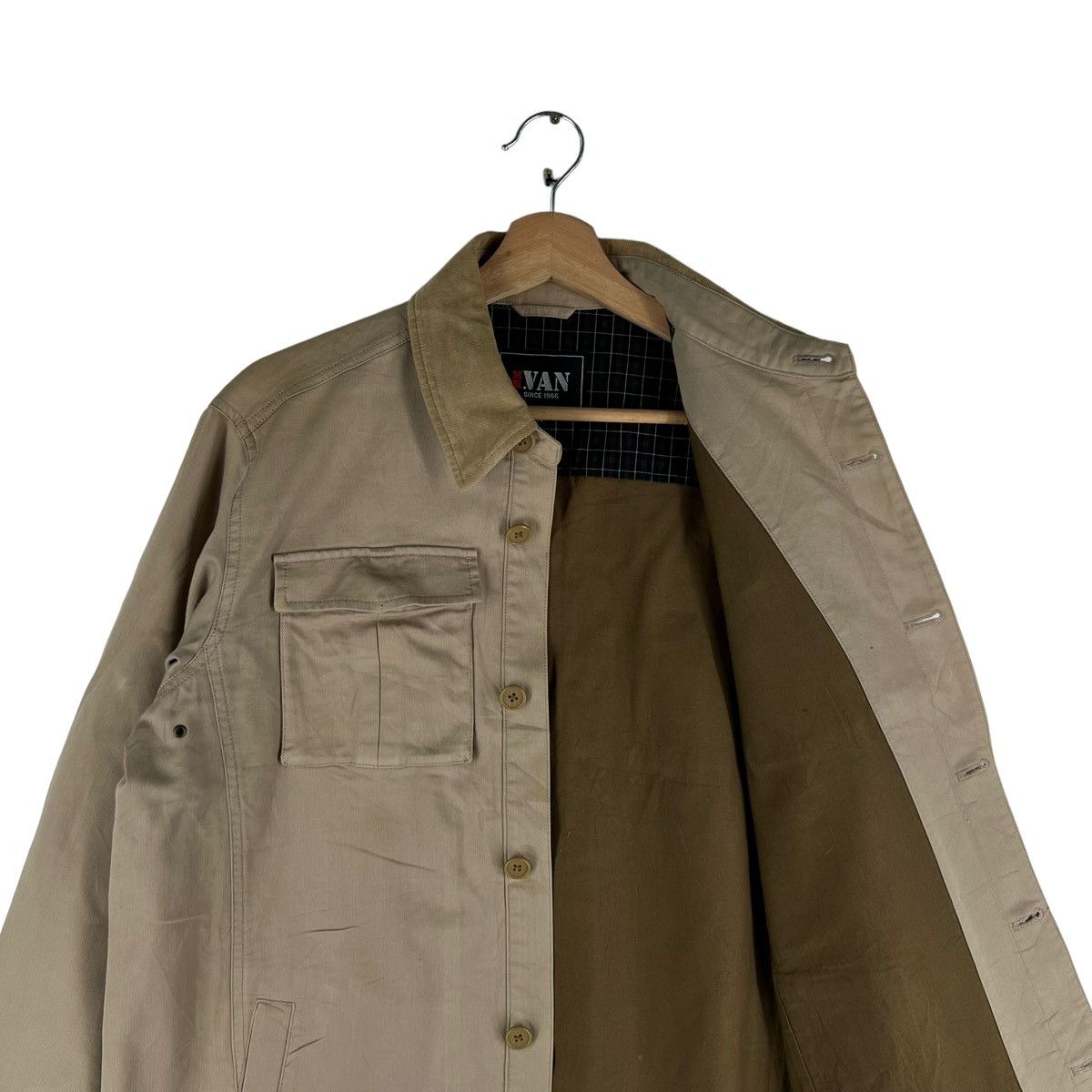 Issey Miyake 🔥VINTAGE CHORE WORK JACKET VAN JAC TARTAN LINING BLANKET Size US M / EU 48-50 / 2 - 10 Thumbnail