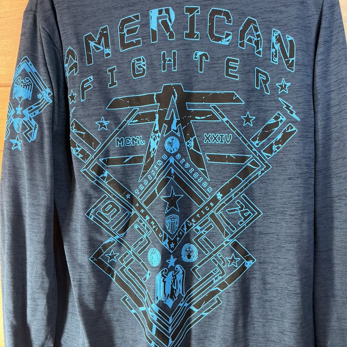 Other American Fighter Long Sleeve Shirt Men’s Med Blue MMA Style Size US M / EU 48-50 / 2 - 5 Thumbnail