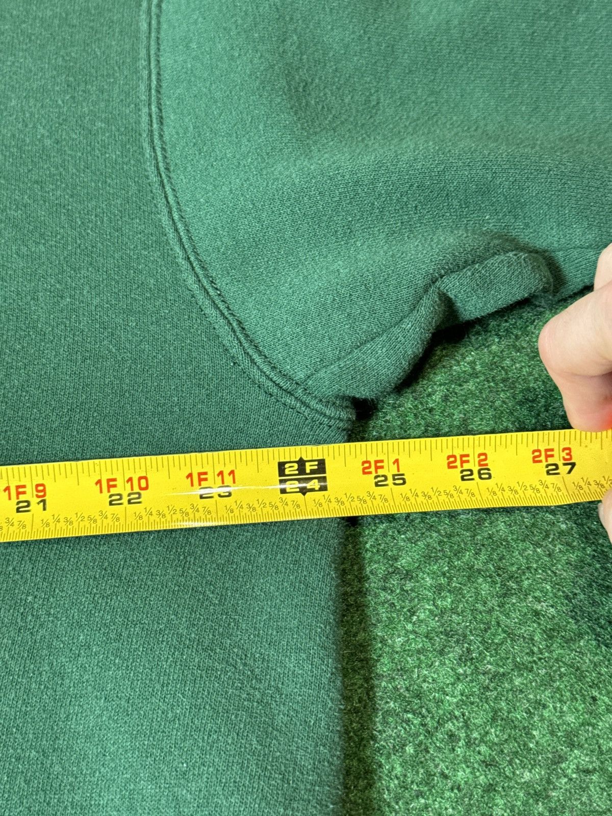 Lee × Vintage Vintage 90s Pine Forest Dark Green XL Pullover Sweatshirt Size US XL / EU 56 / 4 - 4 Thumbnail
