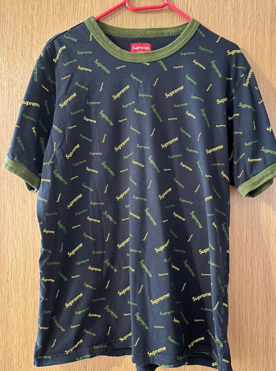 Supreme All Over Logo Print Tee